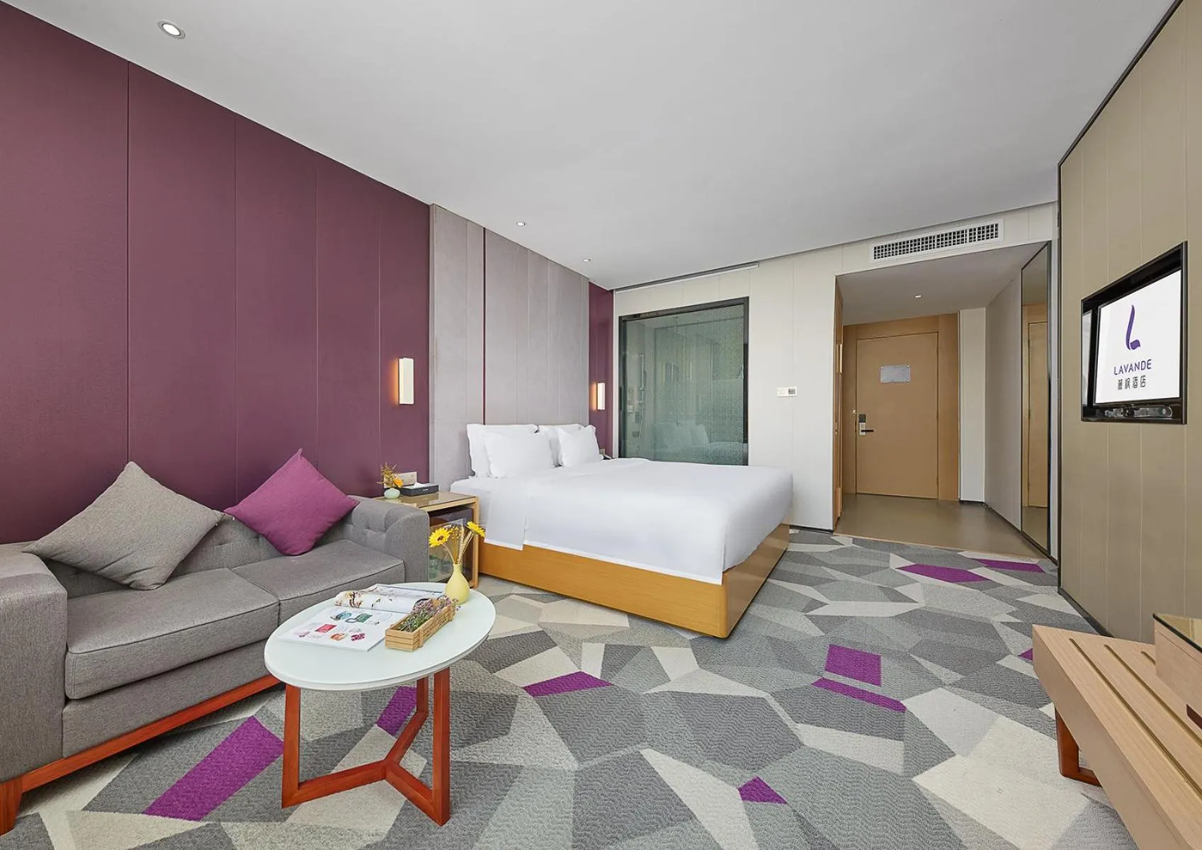 Bed in Lavande International Hotel Guangzhou Baiyun International Airport Branch - Free Shuttle Bus to Guangzhou Baiyun International Airport