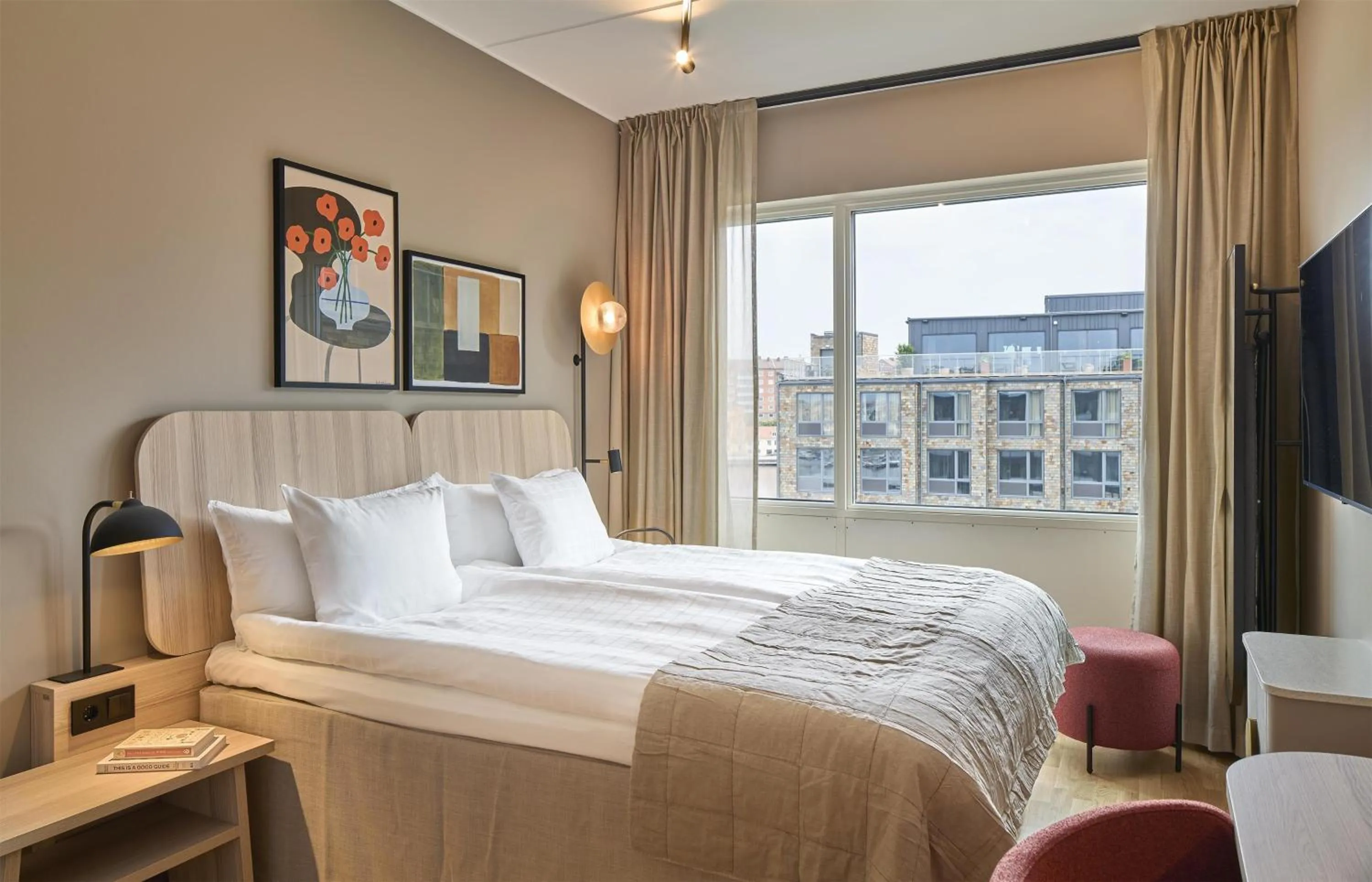 Bedroom, Bed in Scandic Karlskrona