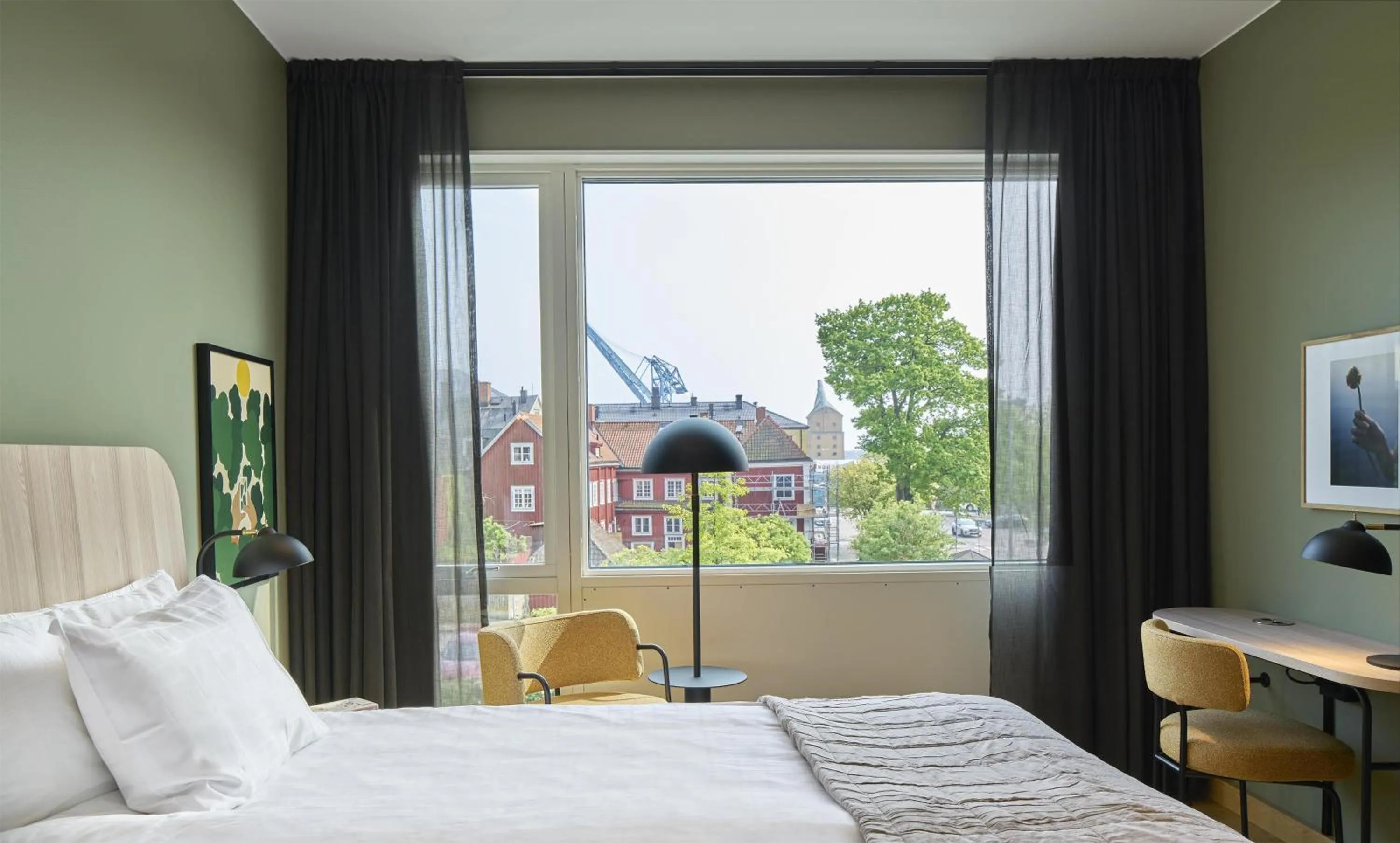 Bedroom, Bed in Scandic Karlskrona