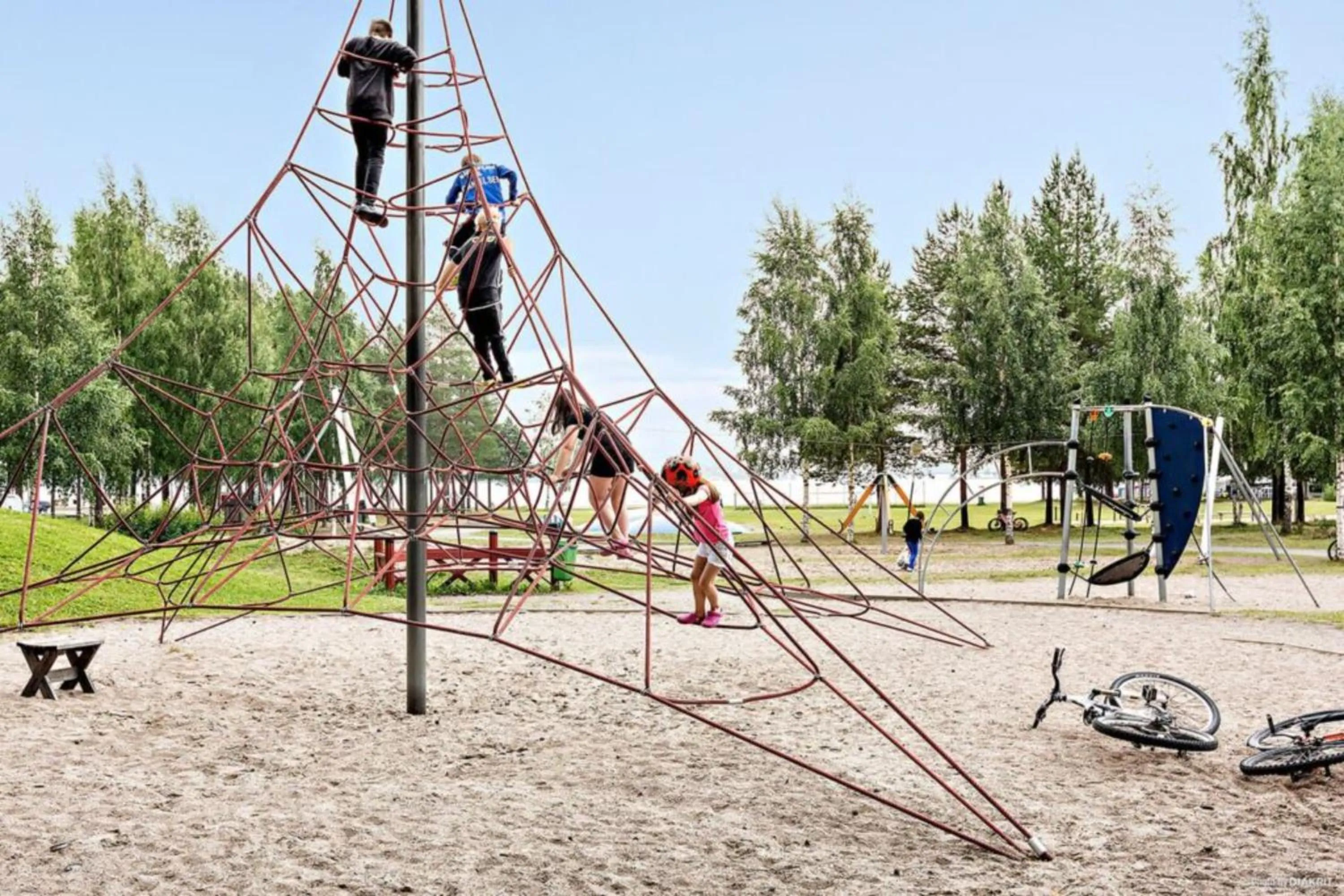 Children play ground in First Camp Arcus-Luleå