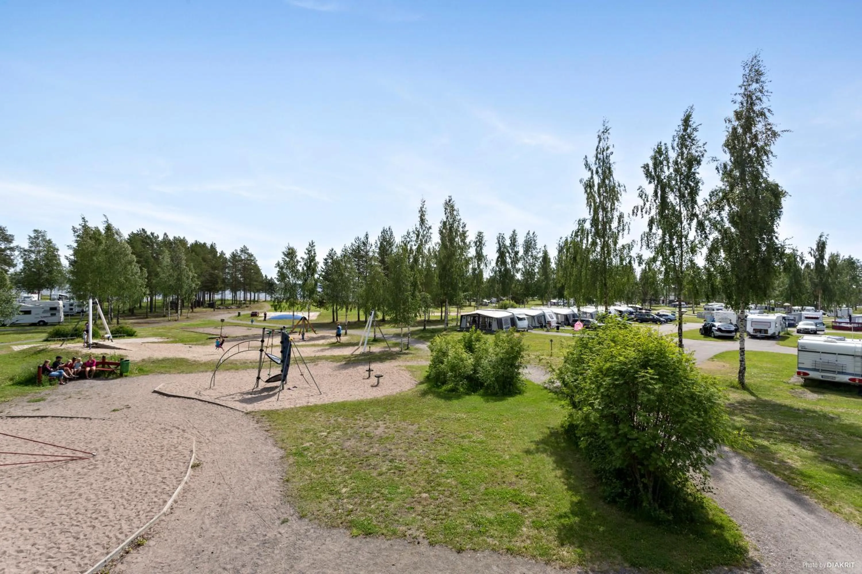 Children play ground in First Camp Arcus-Luleå