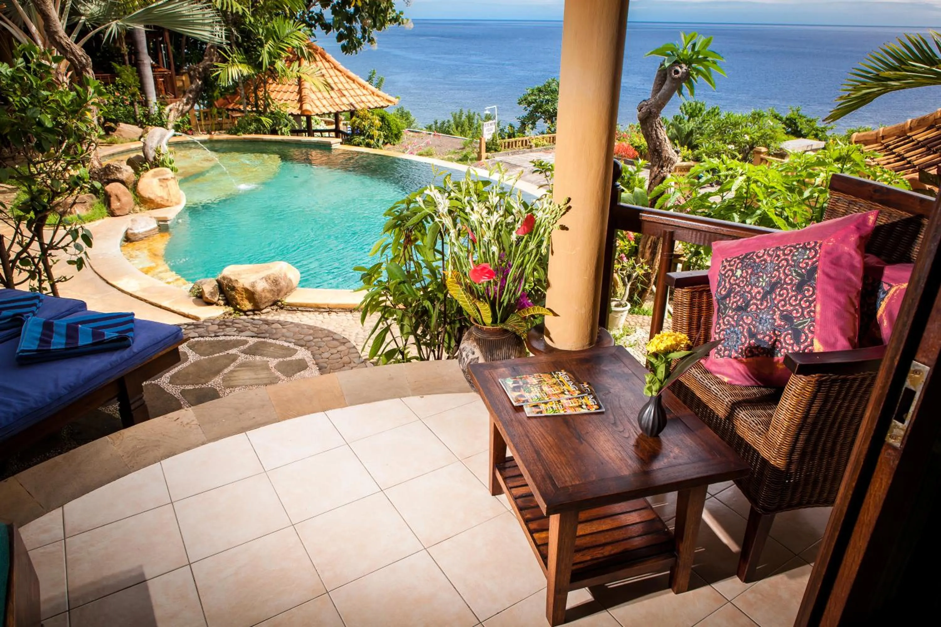 Pool view in Blue Moon Villas Resort