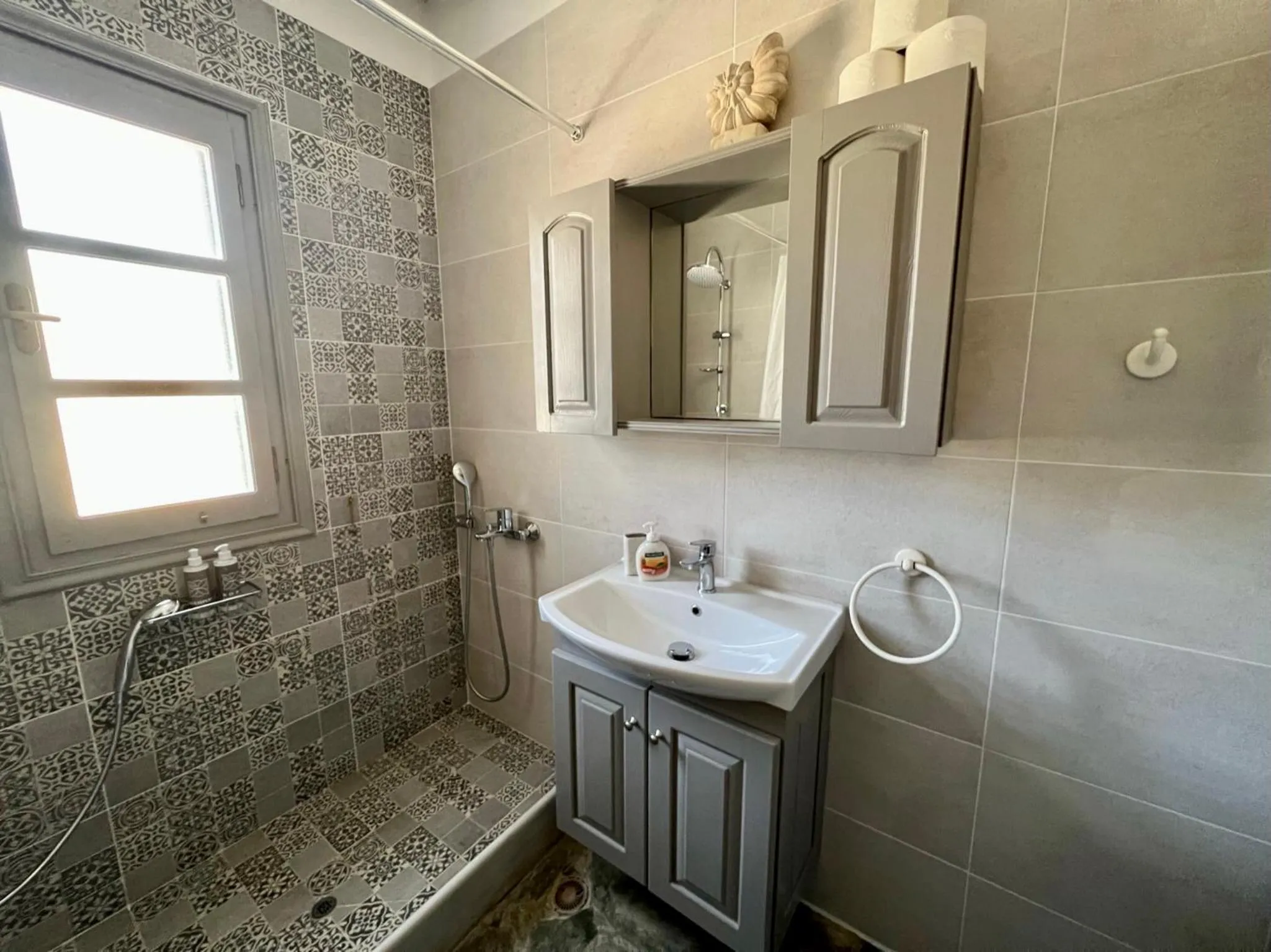 Bathroom in The Traditional Stone Villa