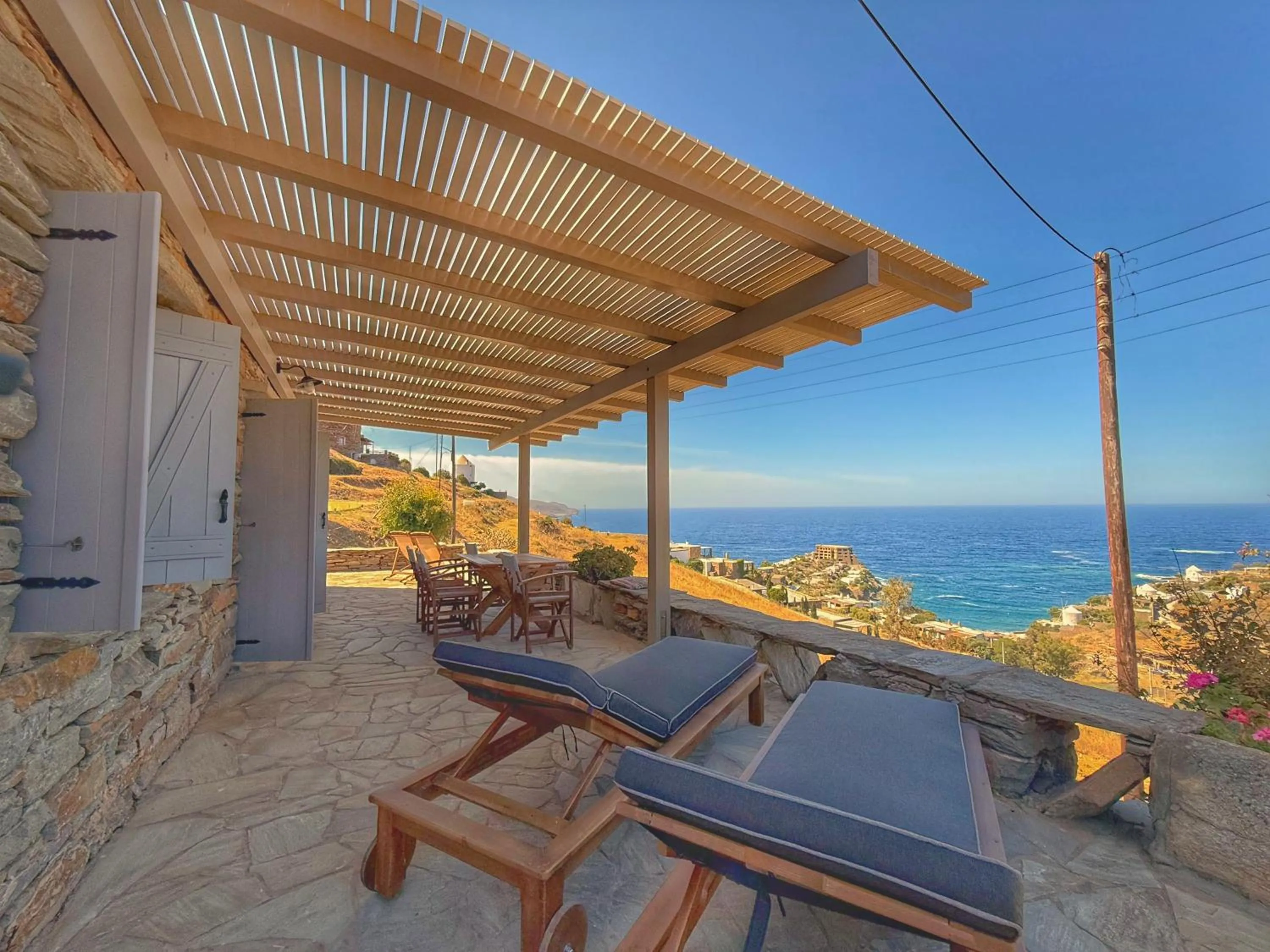 Day in The Traditional Stone Villa