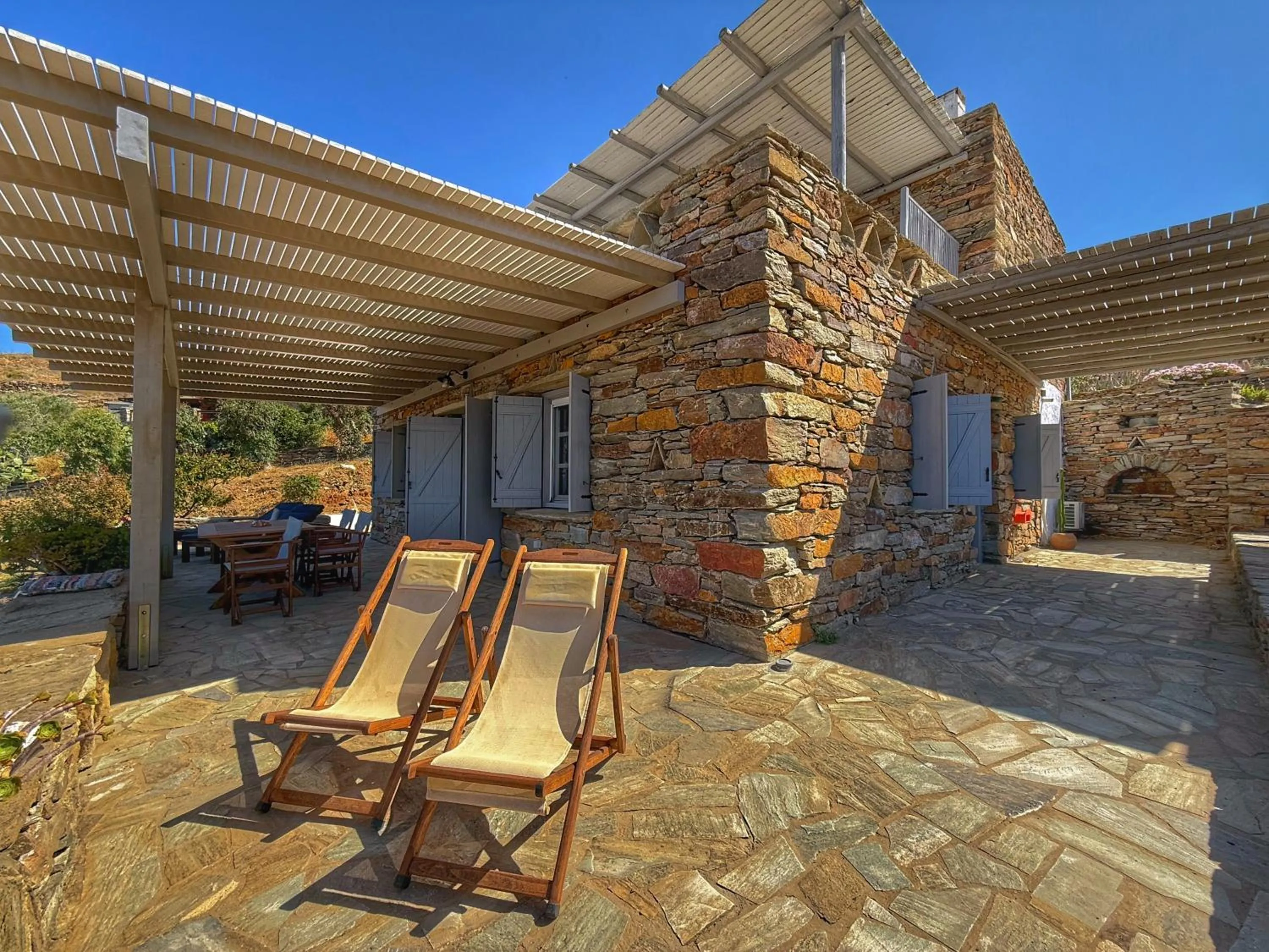 Patio in The Traditional Stone Villa