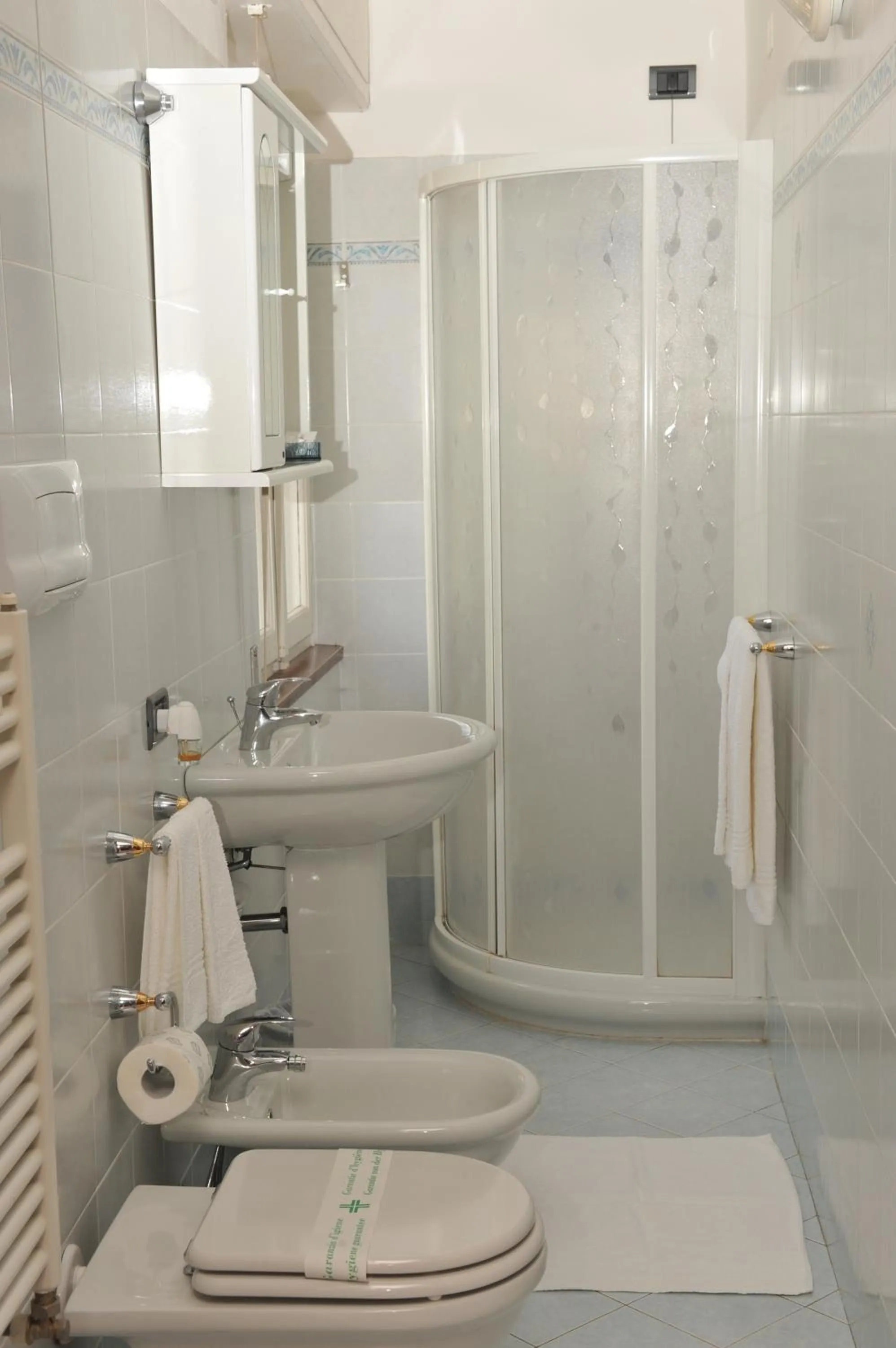 Shower in Hotel Bellavista Meublè