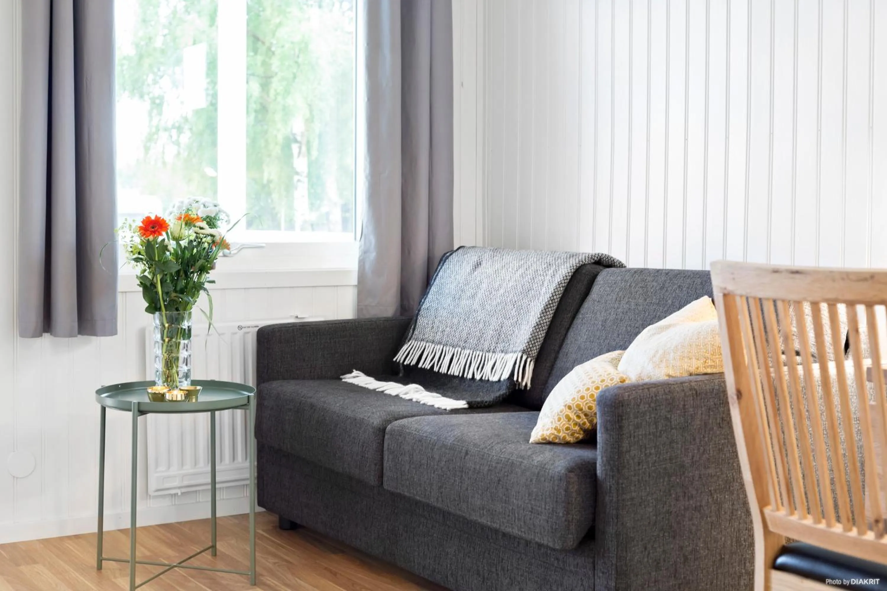 Living room in First Camp Nydala-Umeå