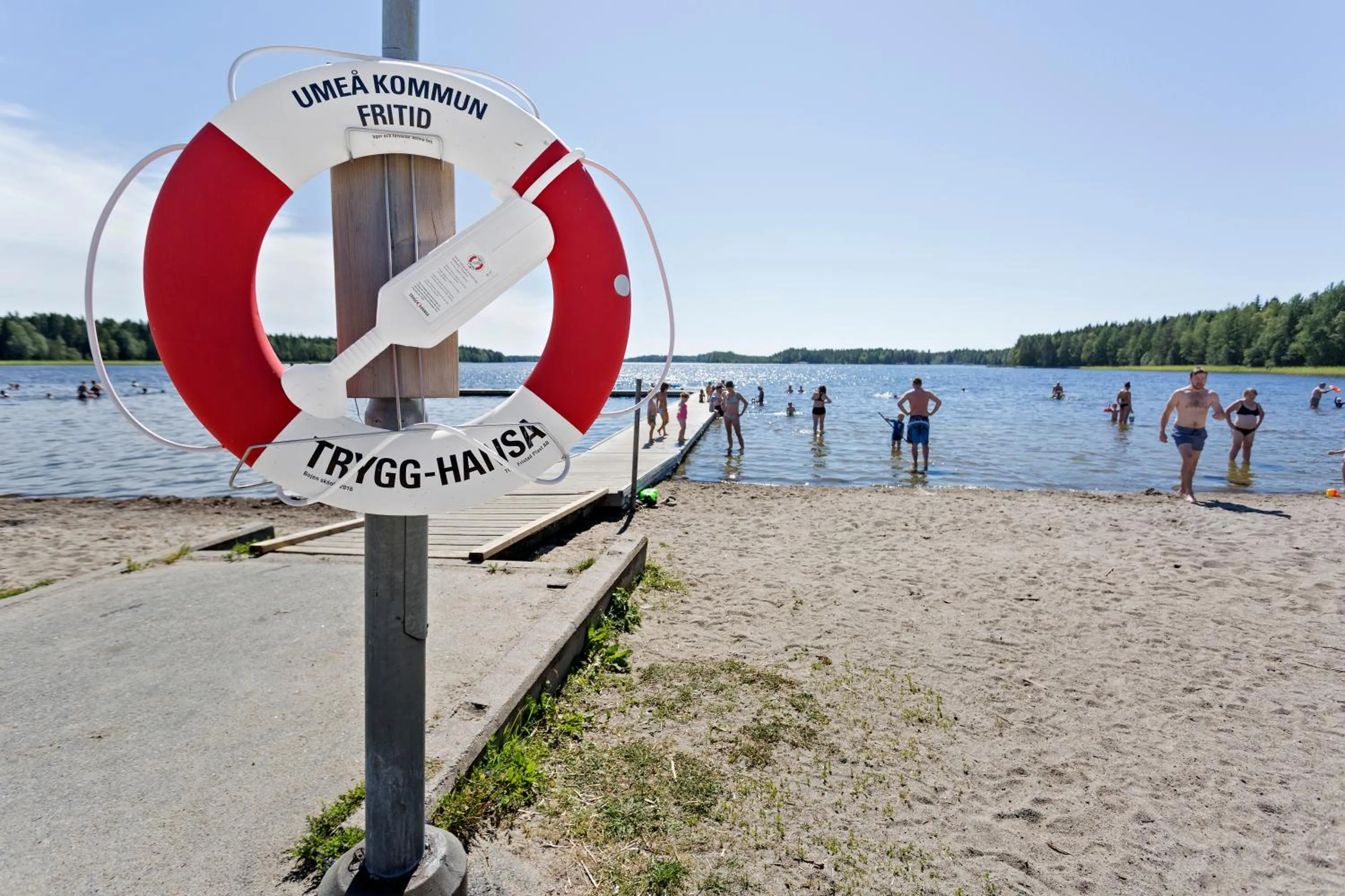 Beach in First Camp Nydala-Umeå