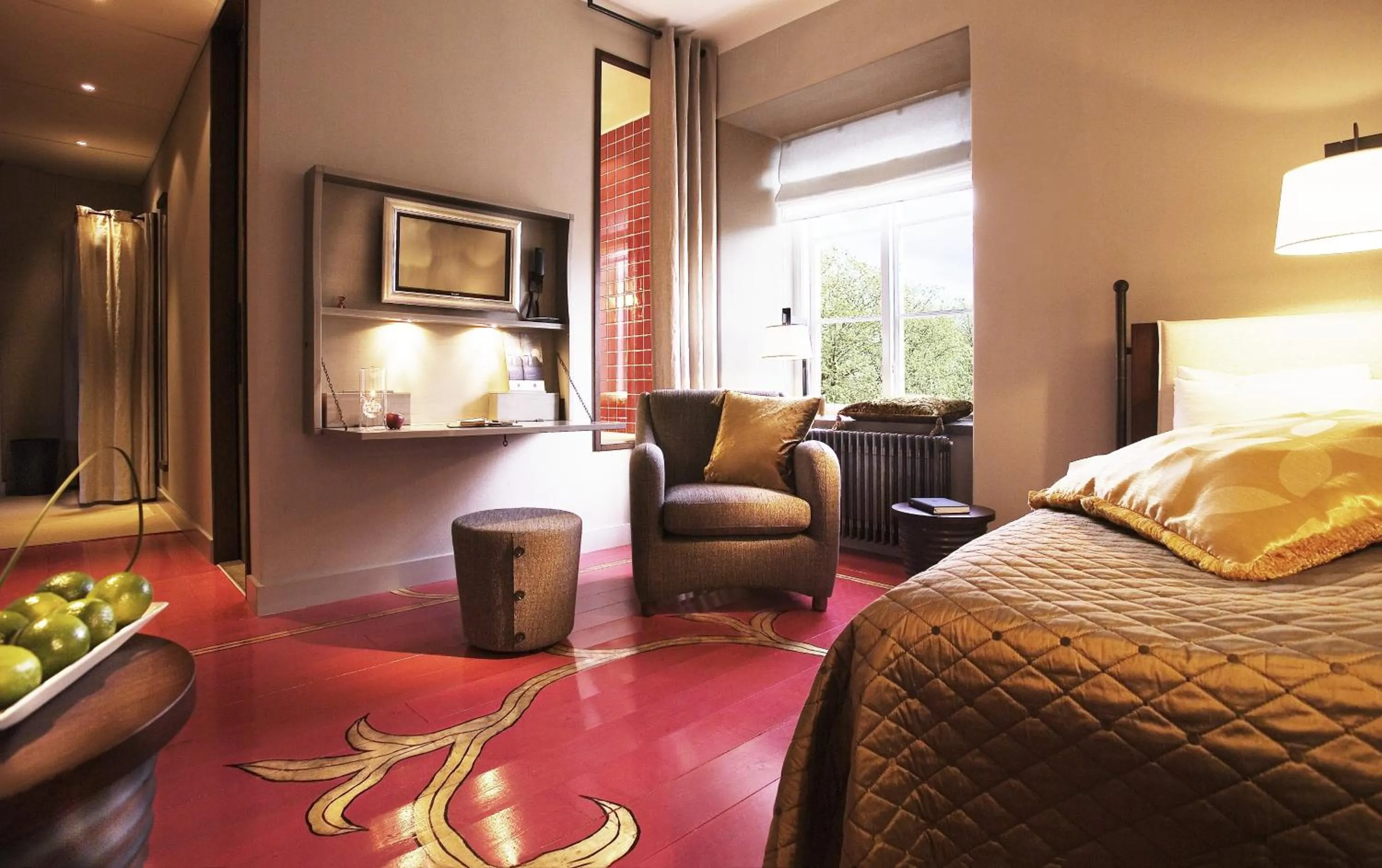 Bathroom, Bed in Ulfsunda Slott