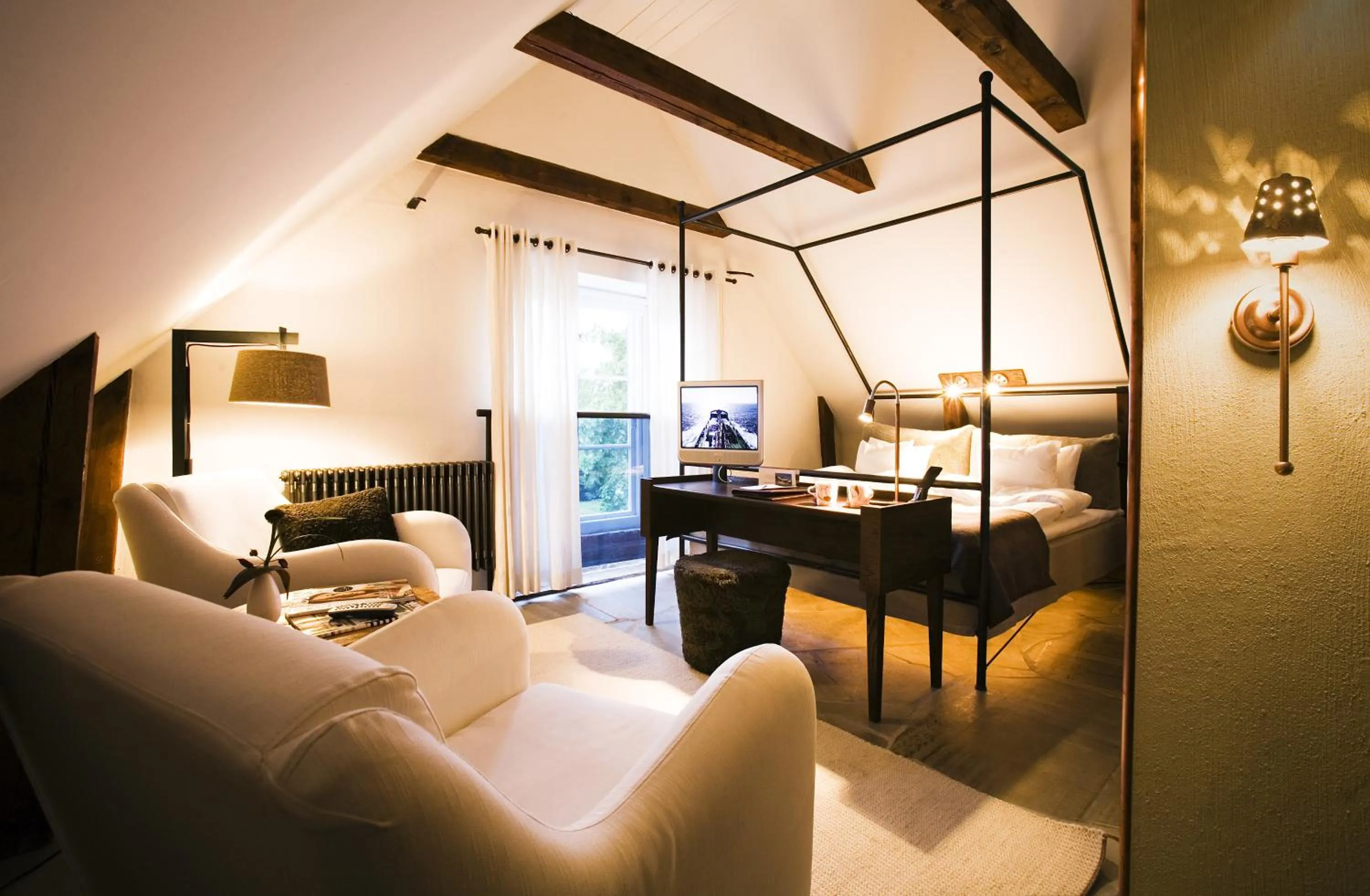 Seating area, Bed in Ulfsunda Slott