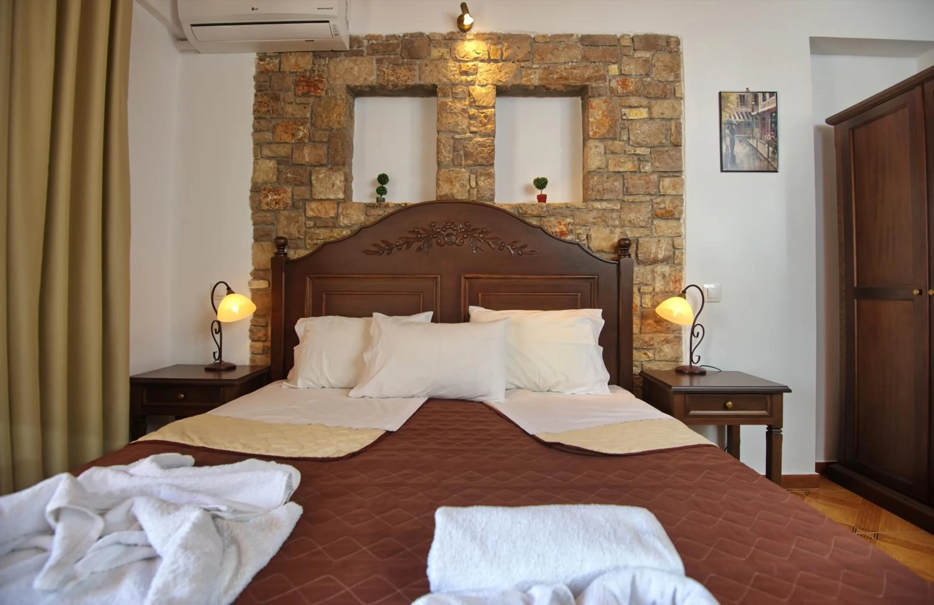 Bedroom, Bed in Marilena Apartments