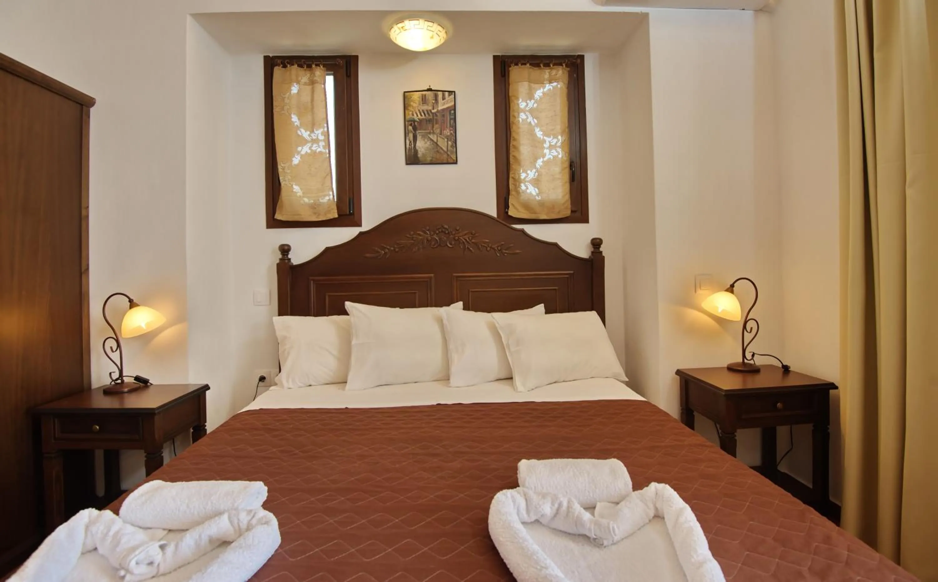 Bedroom, Bed in Marilena Apartments