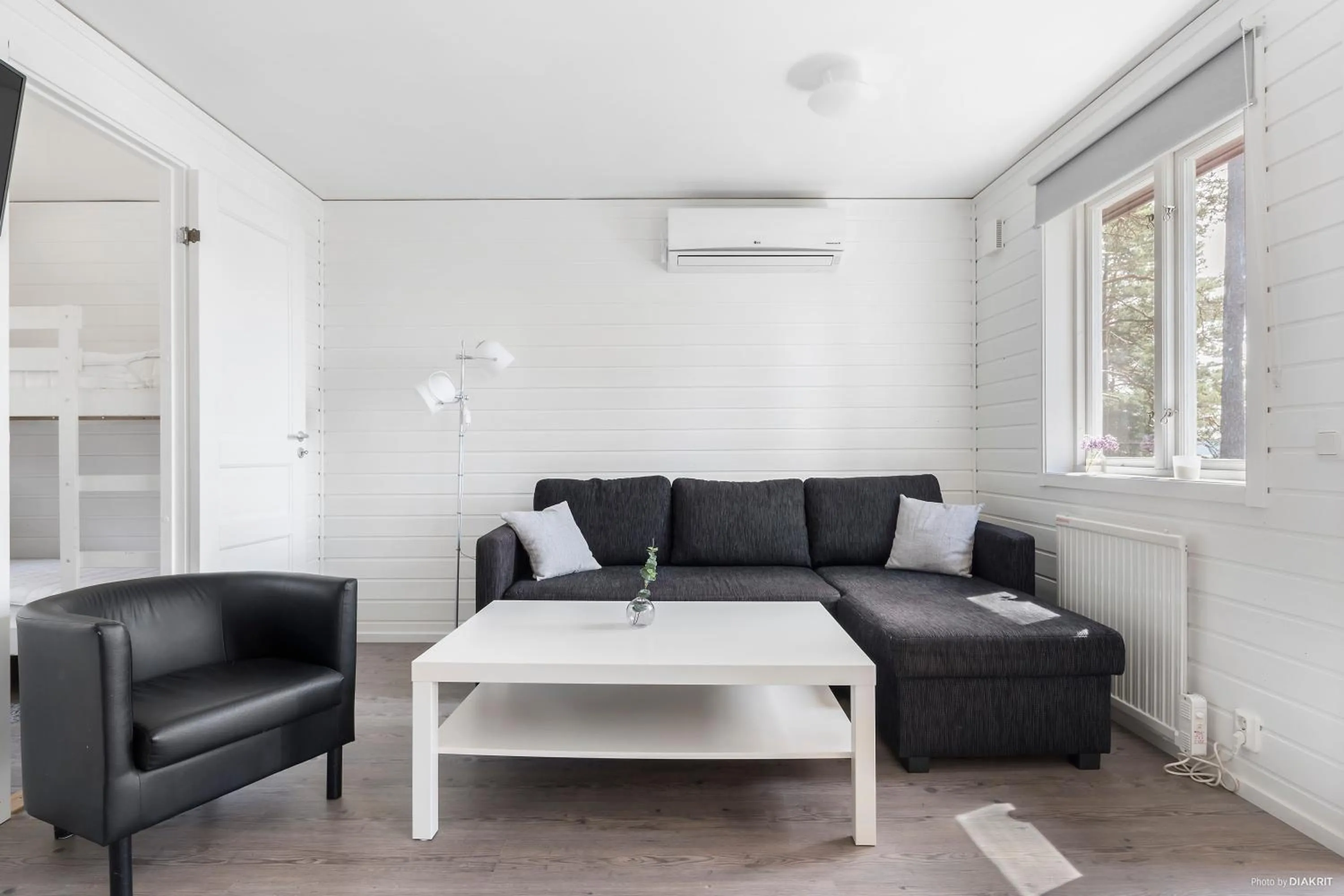 Living room in First Camp Kolmården-Norrköping