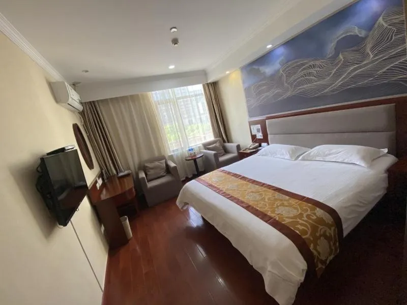 Bed in GreenTree ShangHai JinShan Wanda Plaza Longxiang Road Express Hotel