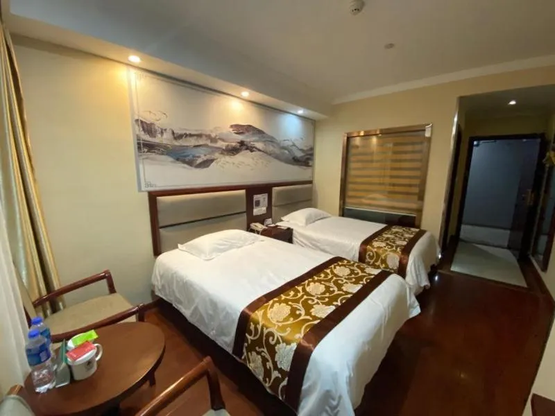 Bed in GreenTree ShangHai JinShan Wanda Plaza Longxiang Road Express Hotel
