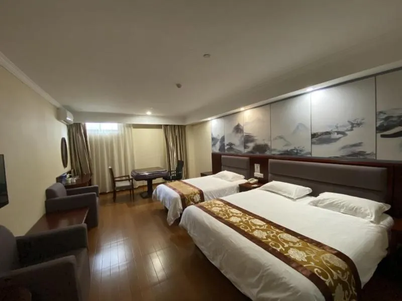 Bed in GreenTree ShangHai JinShan Wanda Plaza Longxiang Road Express Hotel