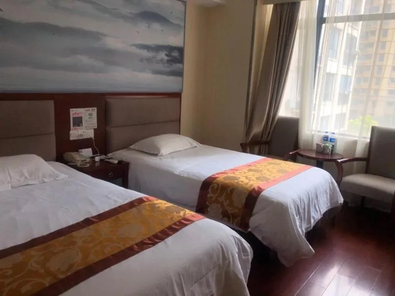 Bed in GreenTree ShangHai JinShan Wanda Plaza Longxiang Road Express Hotel