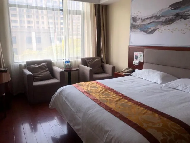 Bed in GreenTree ShangHai JinShan Wanda Plaza Longxiang Road Express Hotel
