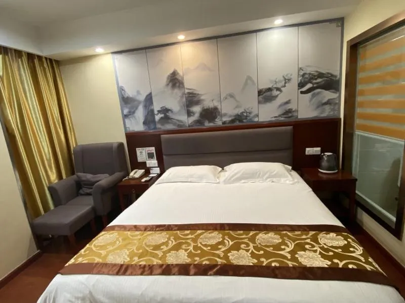 Bed in GreenTree ShangHai JinShan Wanda Plaza Longxiang Road Express Hotel