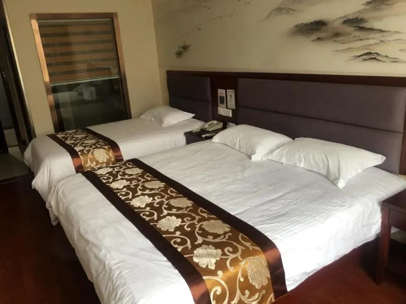 Bed in GreenTree ShangHai JinShan Wanda Plaza Longxiang Road Express Hotel