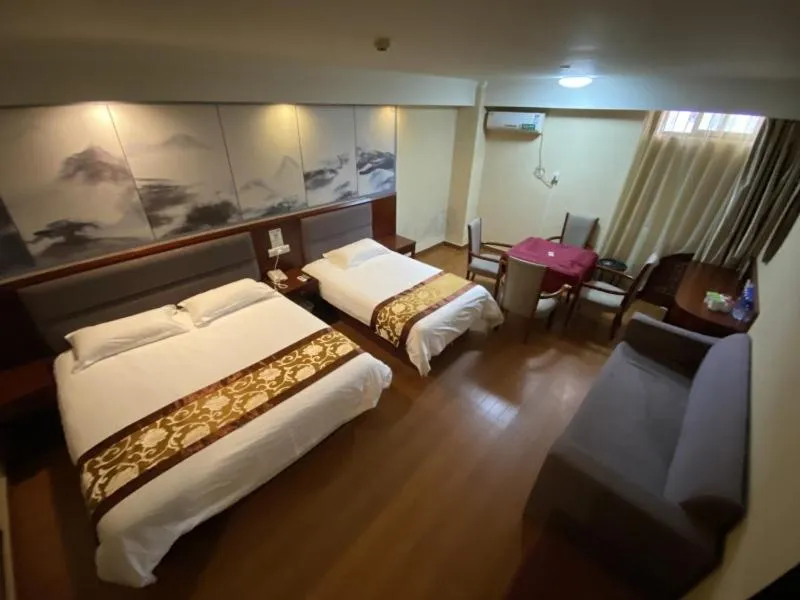 Bed in GreenTree ShangHai JinShan Wanda Plaza Longxiang Road Express Hotel