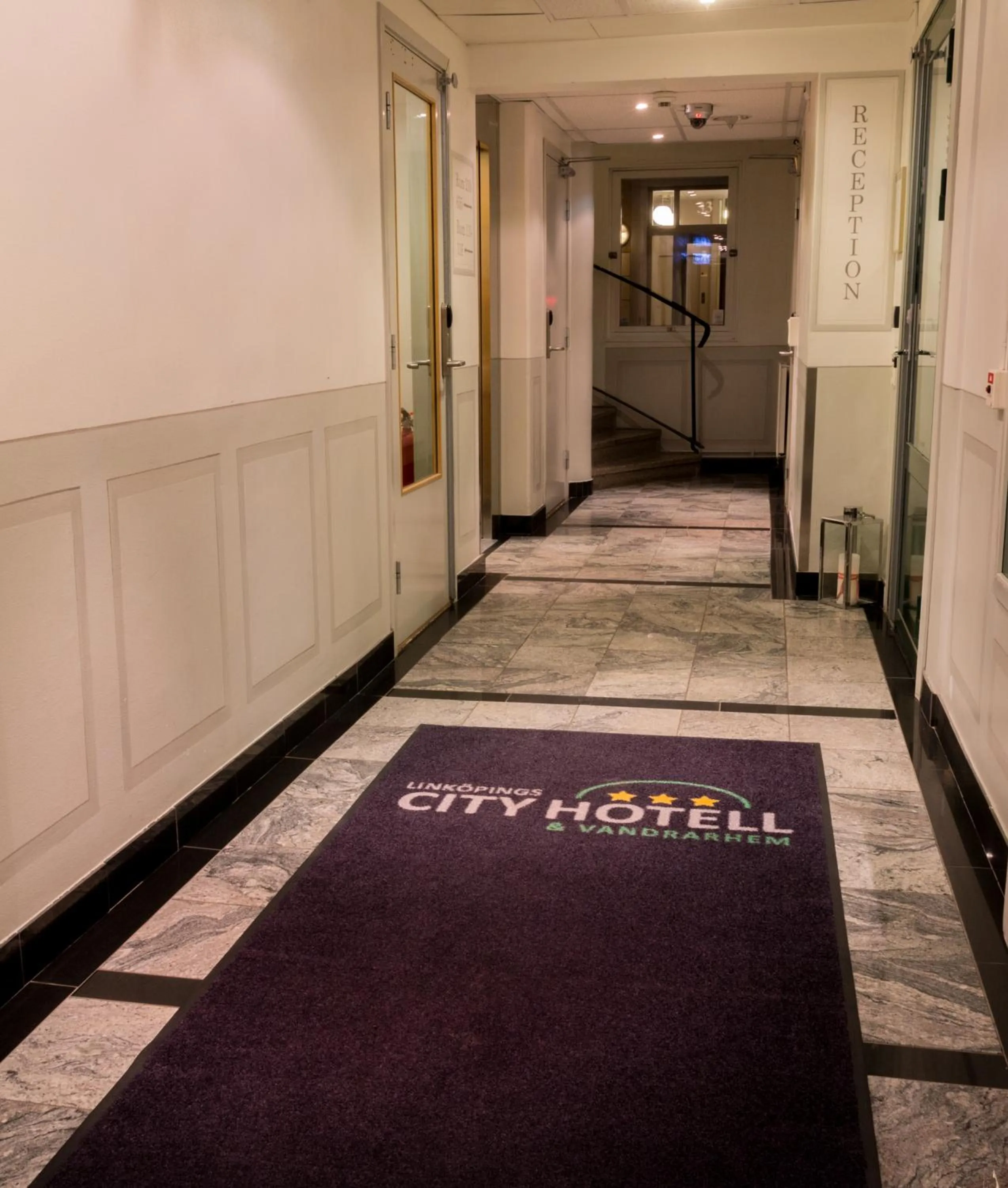 Facade/entrance in Linköpings Cityhotell och Vandrarhem