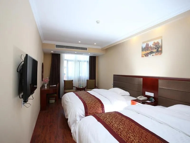 Bed in GreenTree Inn JiangSu KunShan Lujia Town Furong Road Express Hotel
