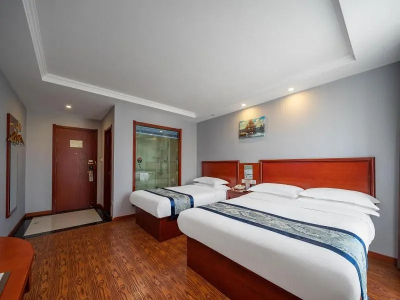 Bed in GreenTree Inn JiangSu YanCheng North Bus Station Bolian Plaza Business Hotel