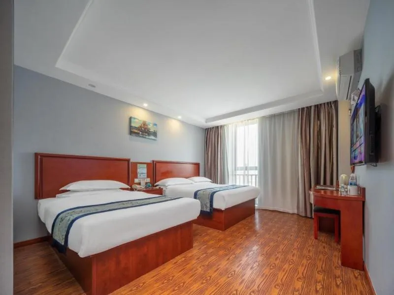 Bed in GreenTree Inn JiangSu YanCheng North Bus Station Bolian Plaza Business Hotel