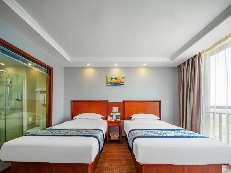 Bed in GreenTree Inn JiangSu YanCheng North Bus Station Bolian Plaza Business Hotel