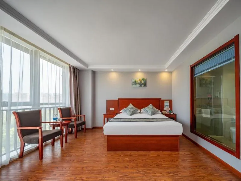 Bed in GreenTree Inn JiangSu YanCheng North Bus Station Bolian Plaza Business Hotel