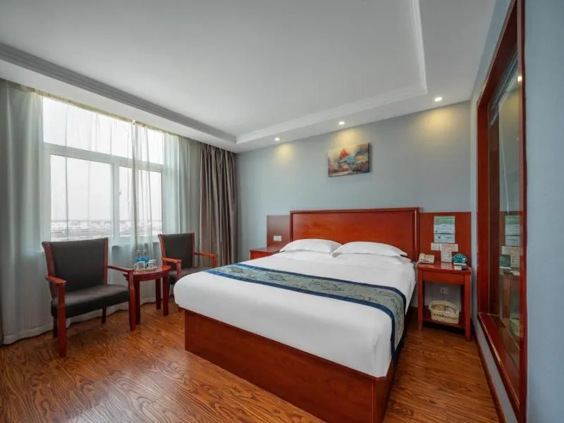 Bed in GreenTree Inn JiangSu YanCheng North Bus Station Bolian Plaza Business Hotel