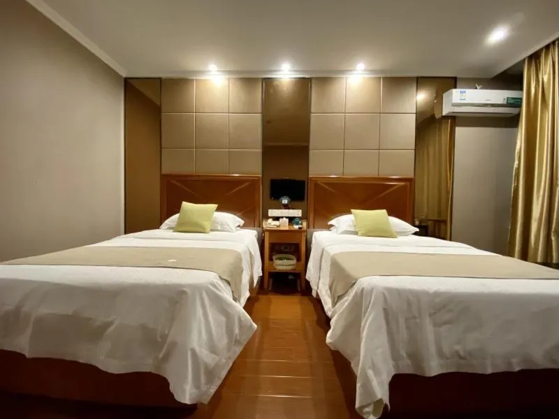 Bed in GreenTree Inn ShanDong Linxi Pingyi Mengyang Road Express Hotel