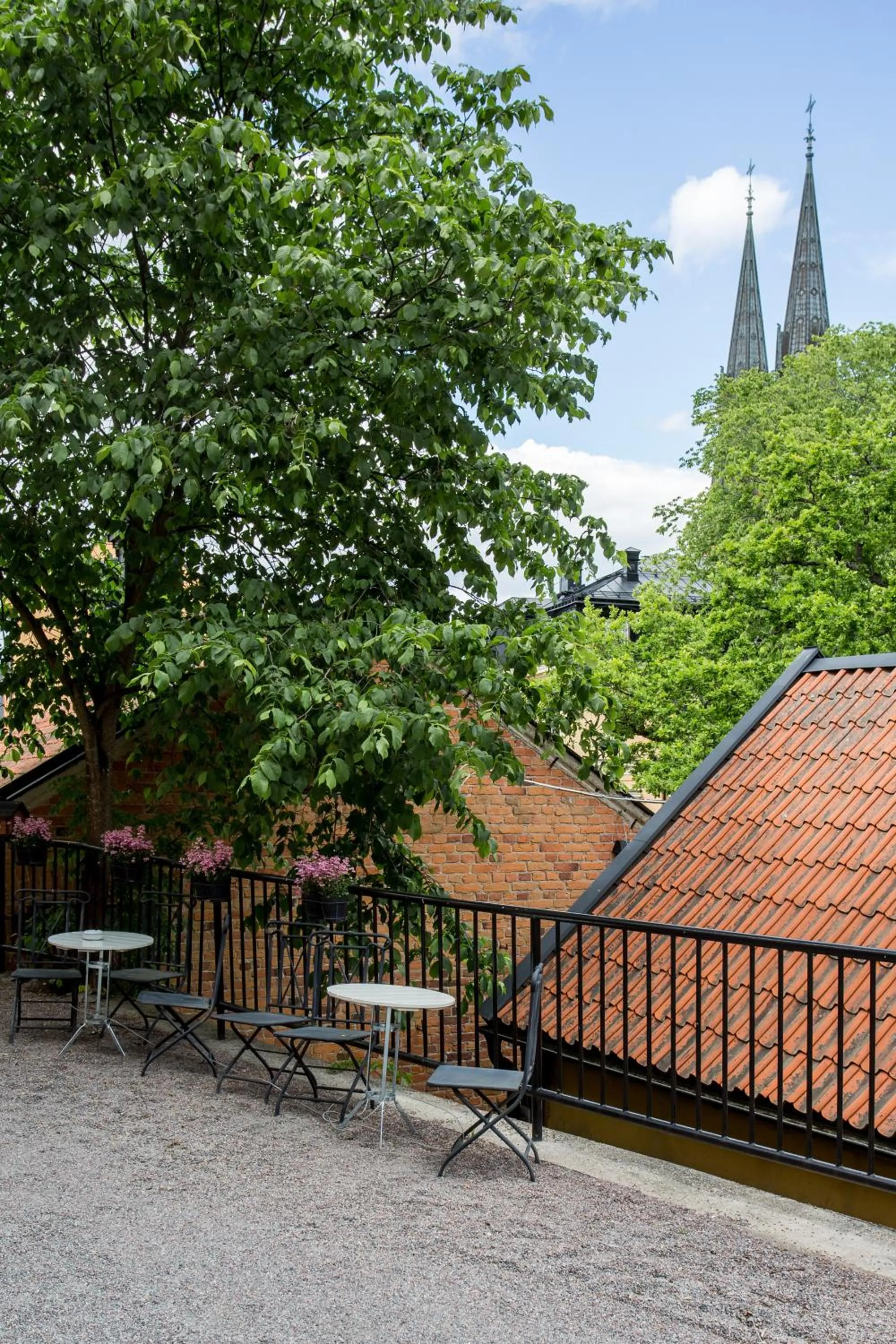 Garden view in Akademihotellet