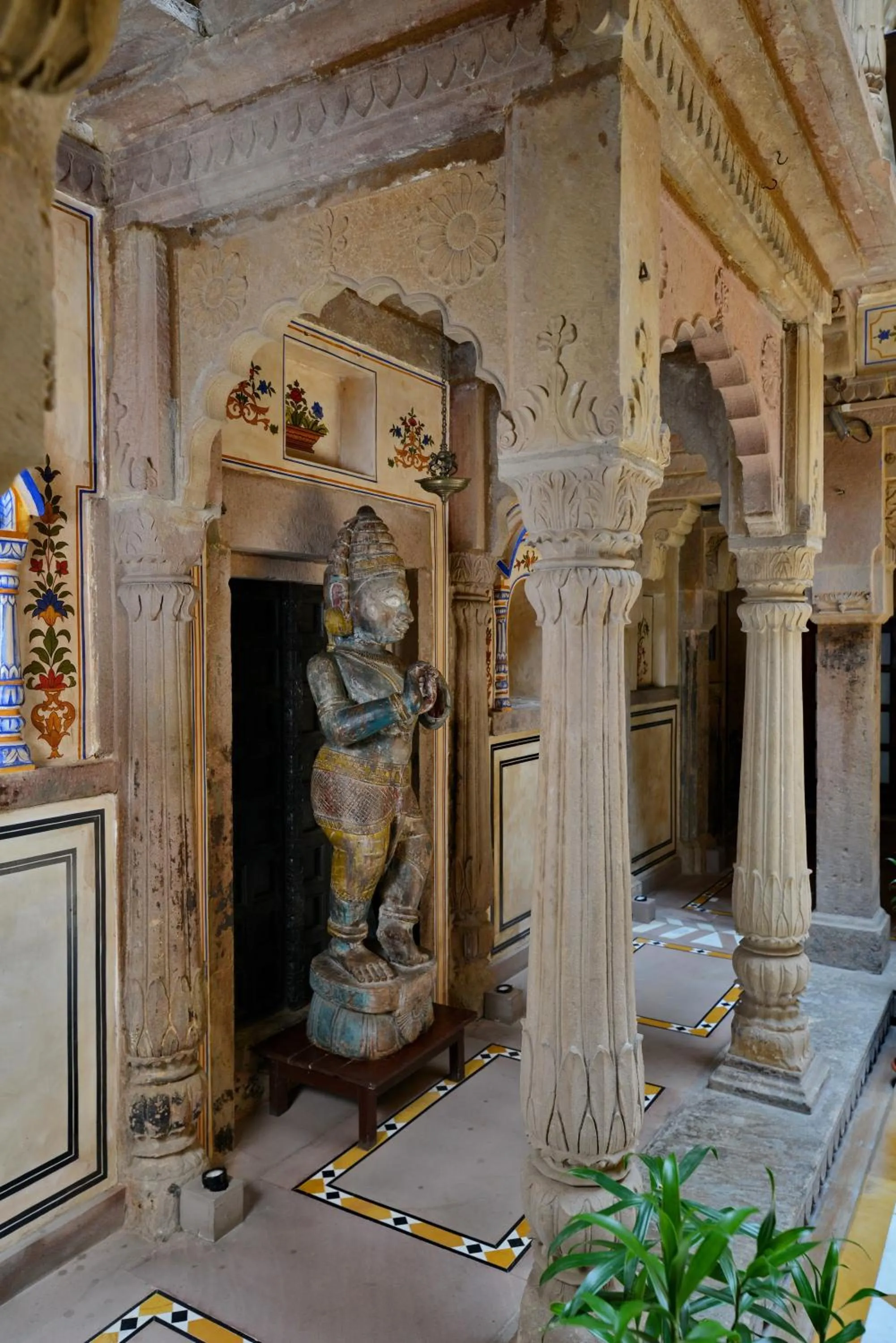 Decorative detail in BrijRama Palace, Varanasi - By the Ganges