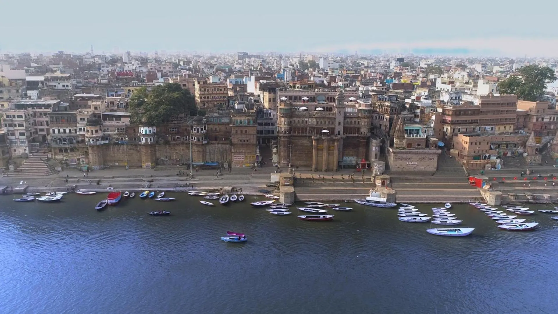 Bird's eye view in BrijRama Palace, Varanasi - By the Ganges