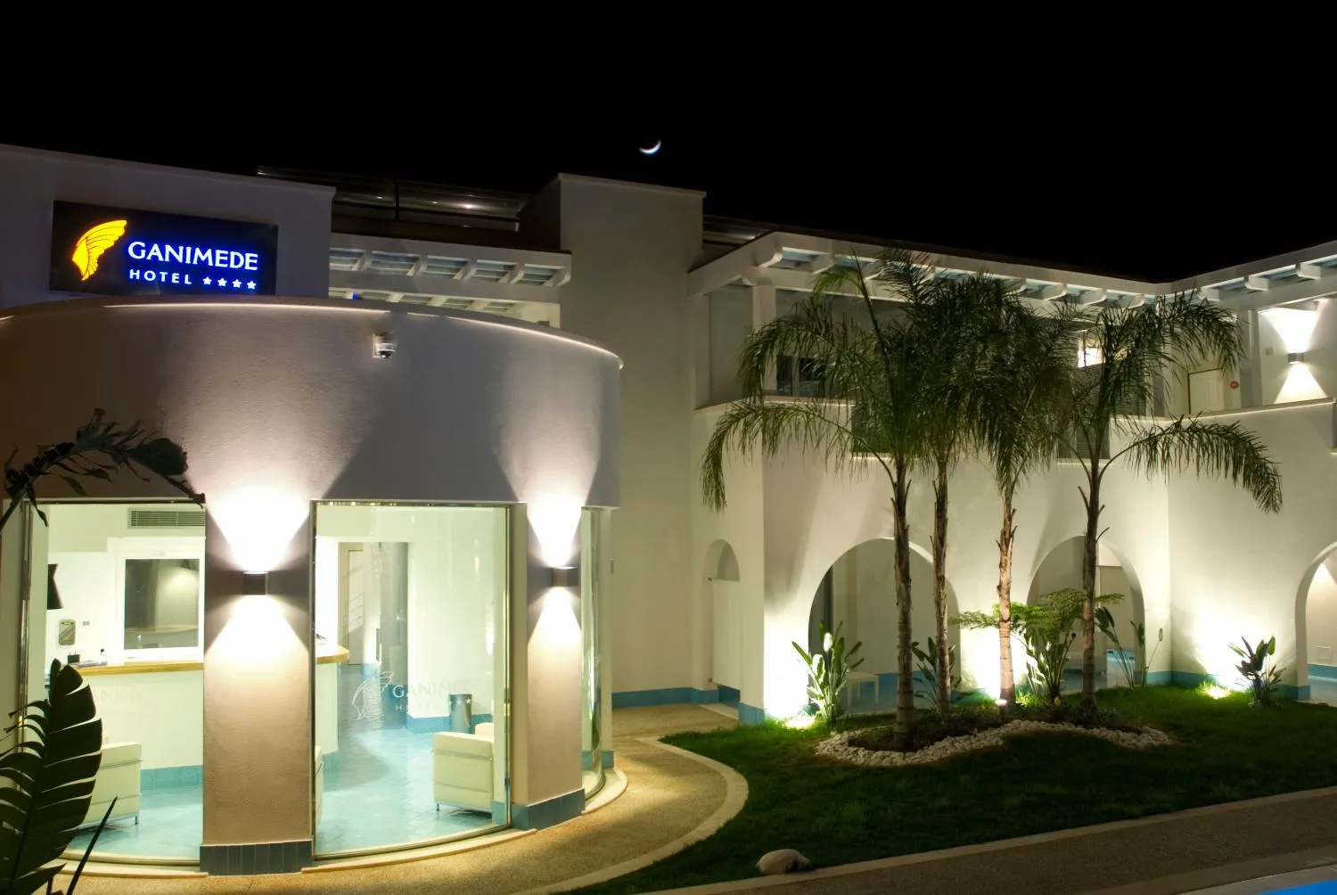 Facade/entrance in Ganimede Hotel