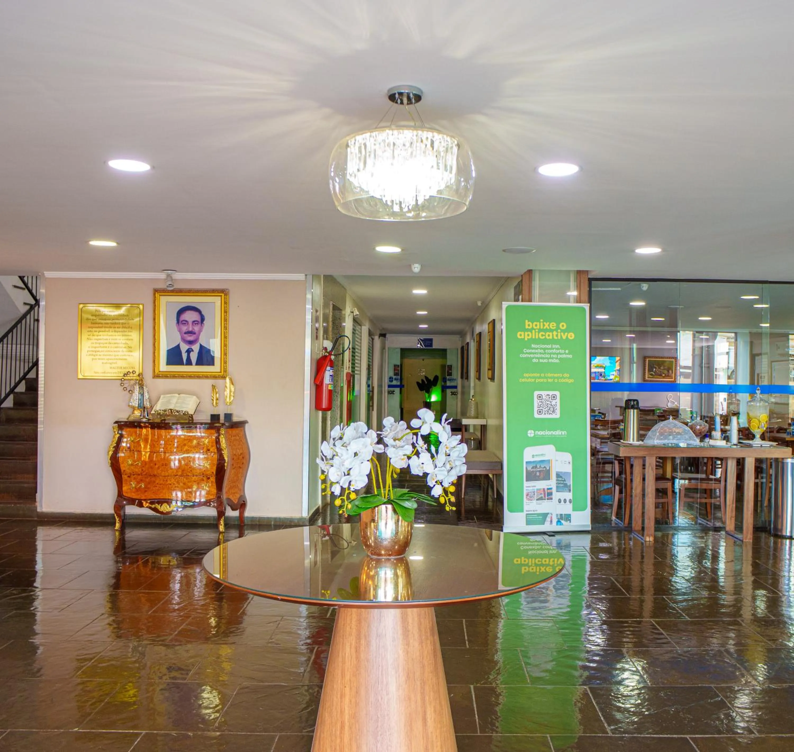 Lobby or reception in Hotel Dan Inn Express Ribeirão Preto By Nacional Inn