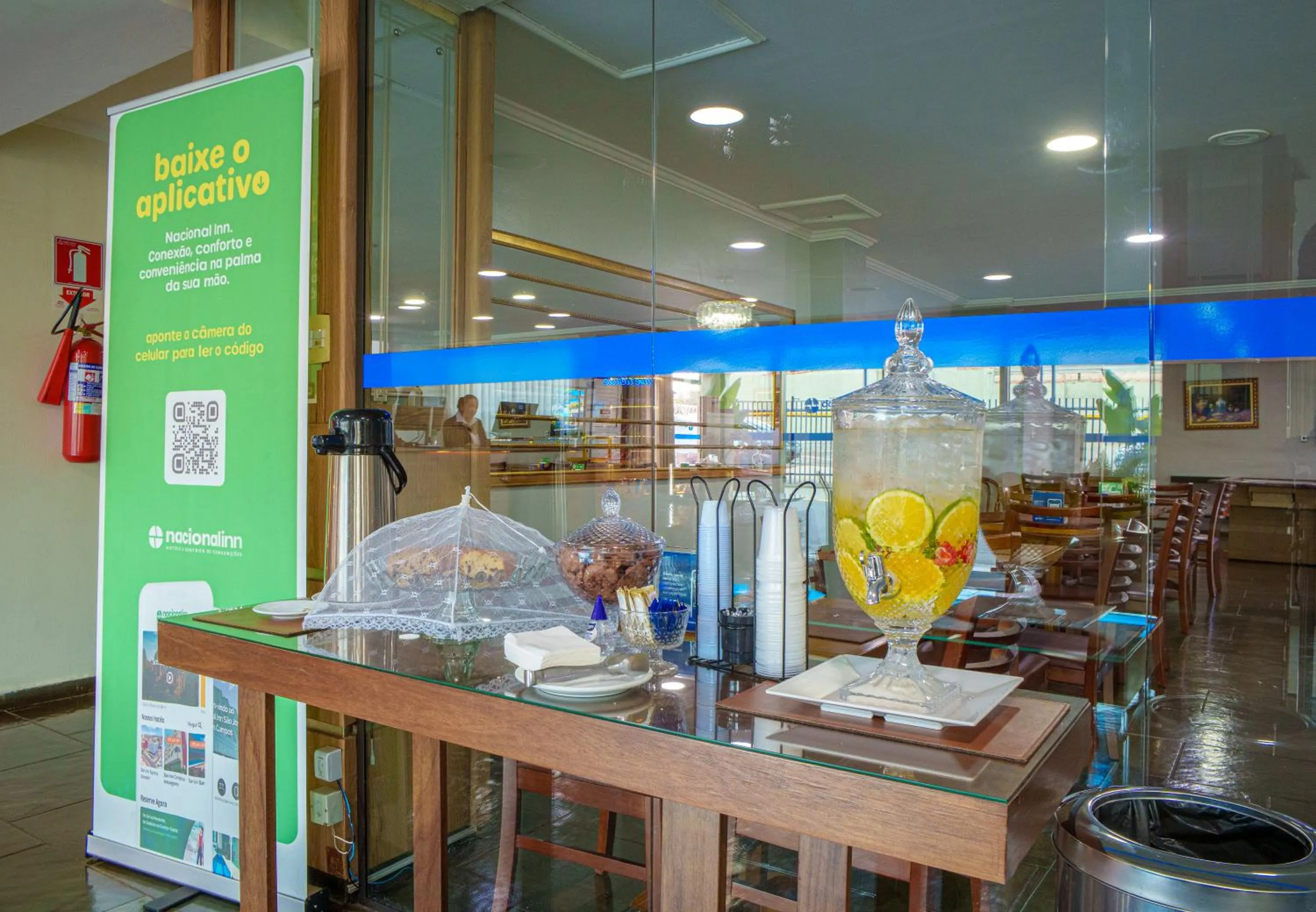 Lobby or reception in Hotel Dan Inn Express Ribeirão Preto By Nacional Inn