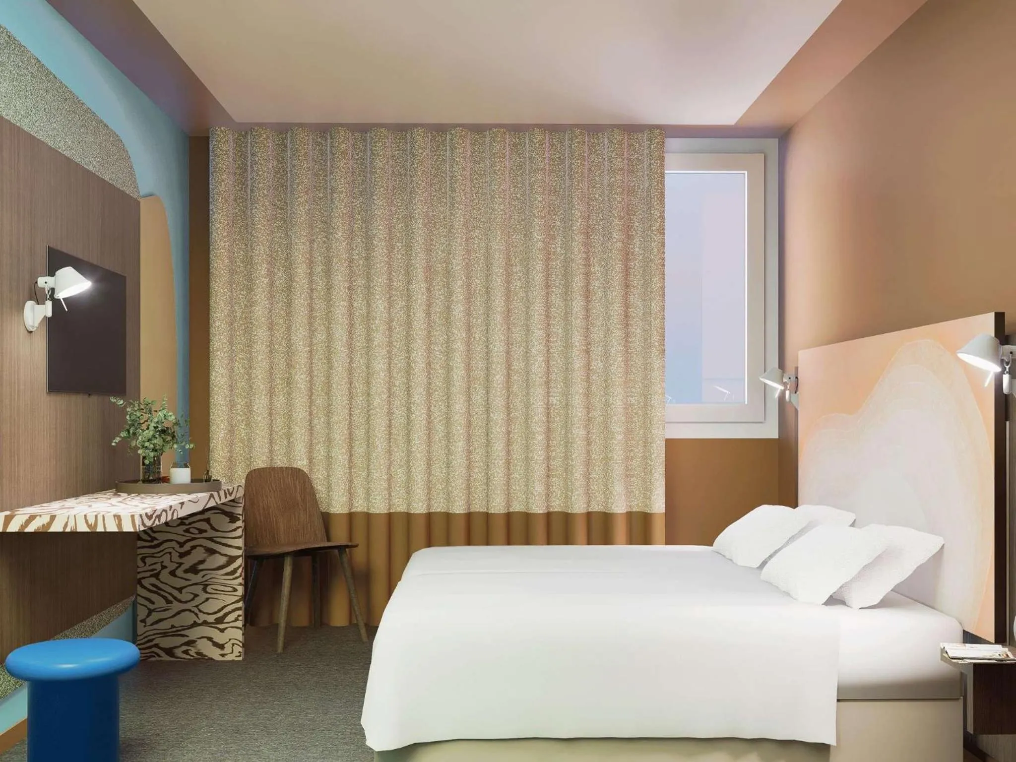 Bed in IBIS STYLES ALES CENTRE