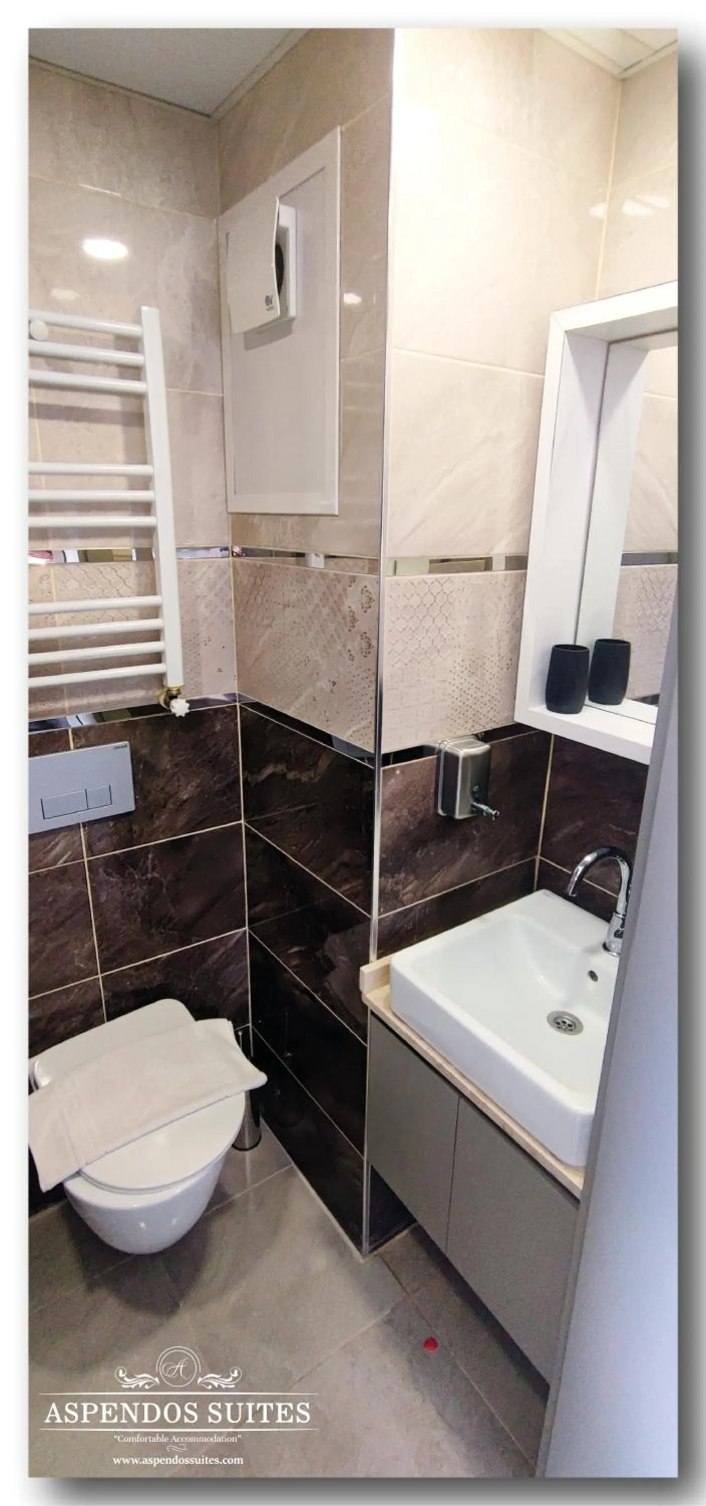 Shower in Aspendos Suites Konyaaltı Apart