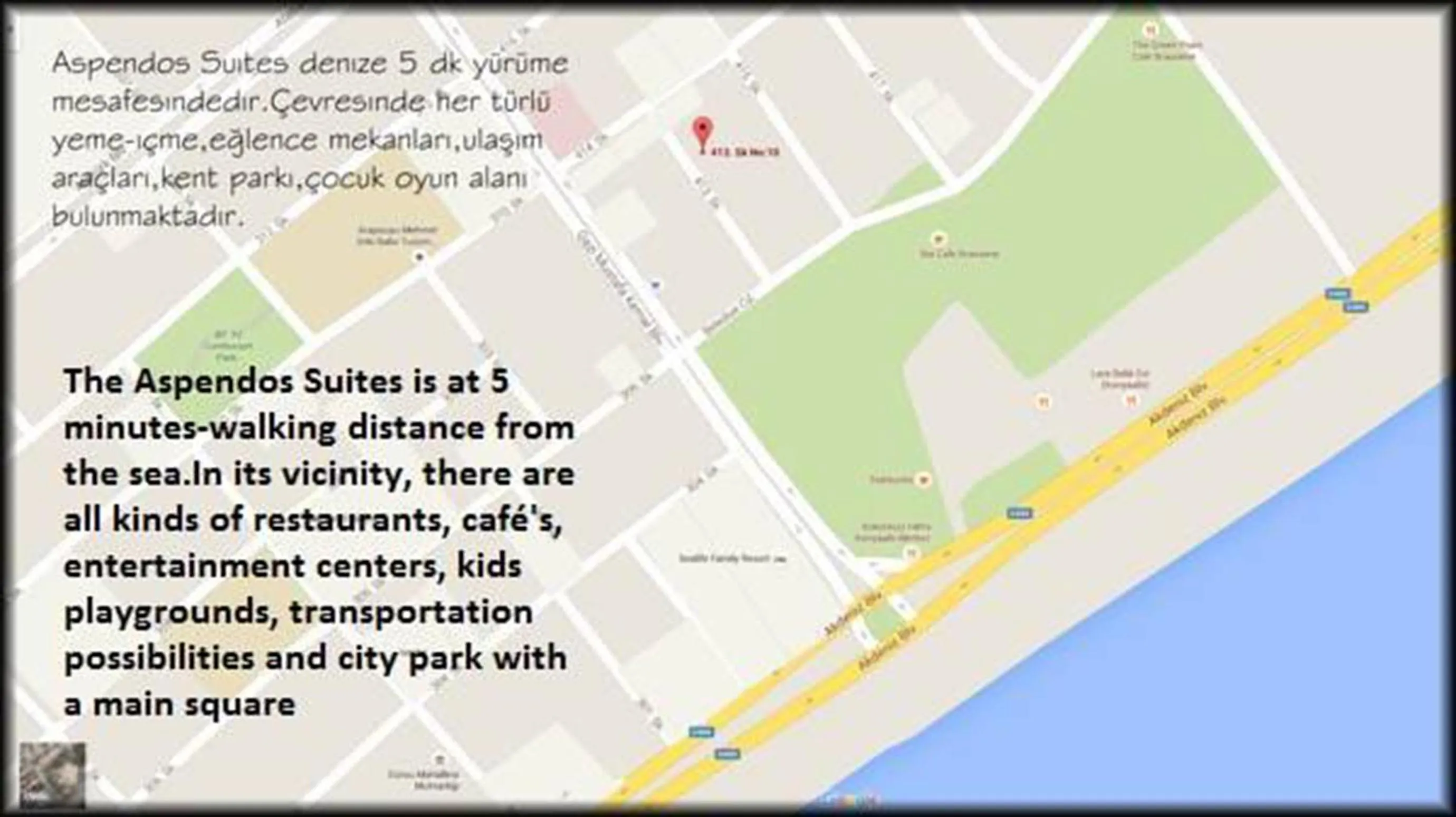 Beach in Aspendos Suites Konyaaltı Apart