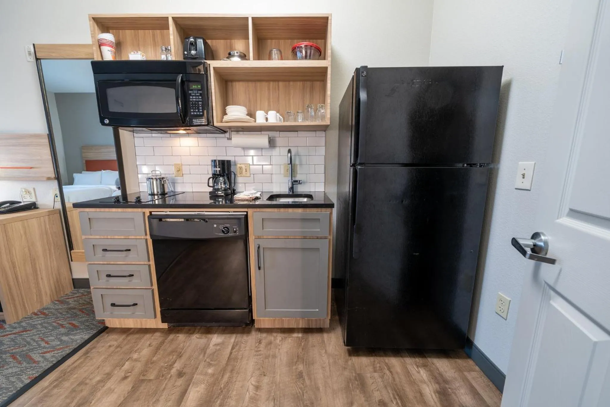 Bedroom in Candlewood Suites Deer Park by IHG