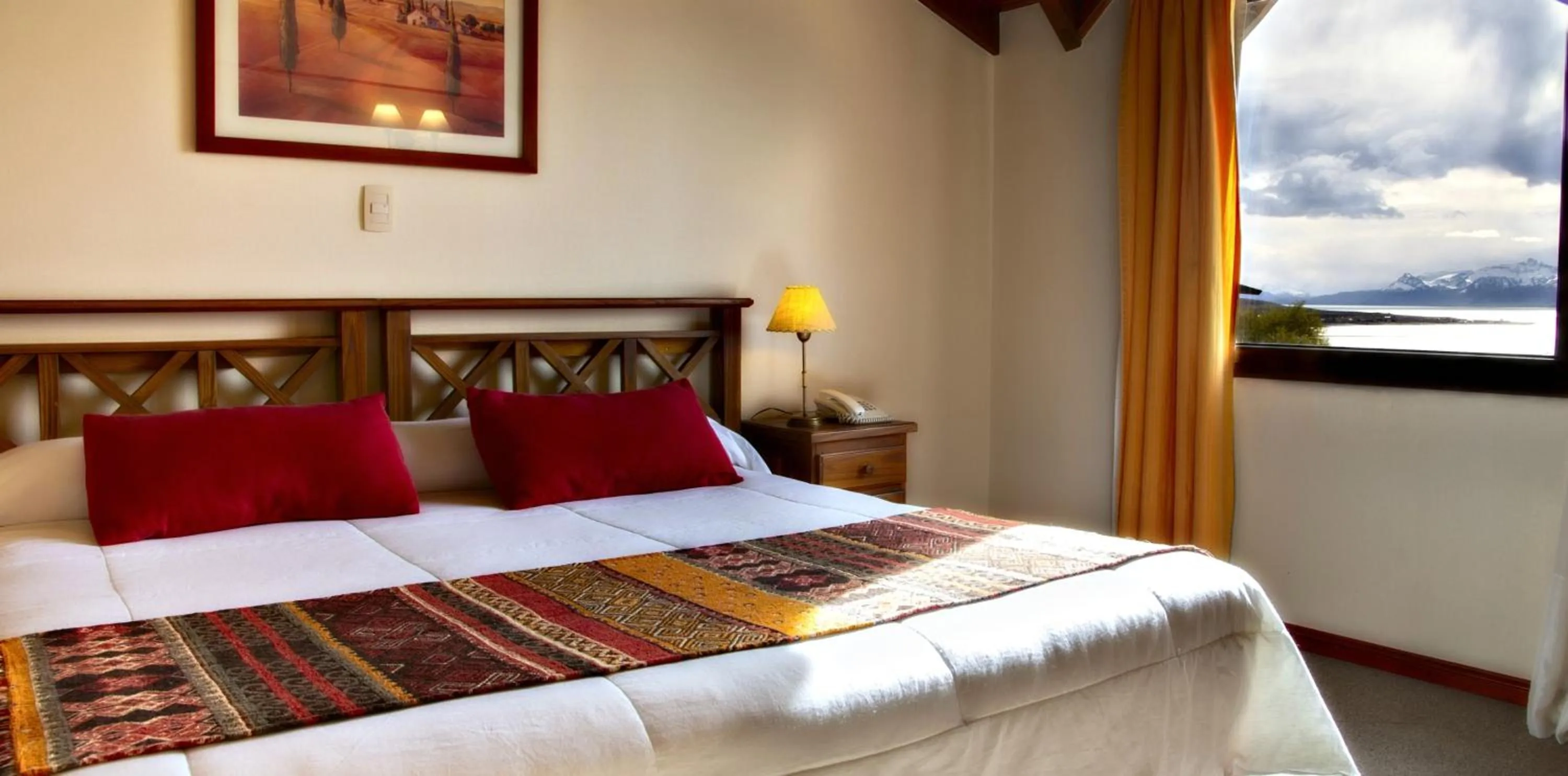 Bed in Terraza Coirones Hotel