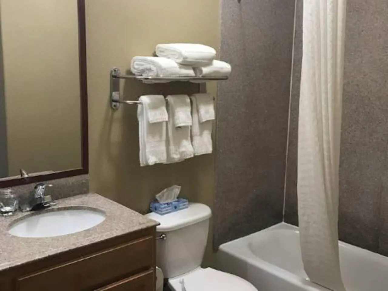 Bathroom in Candlewood Suites La Porte by IHG