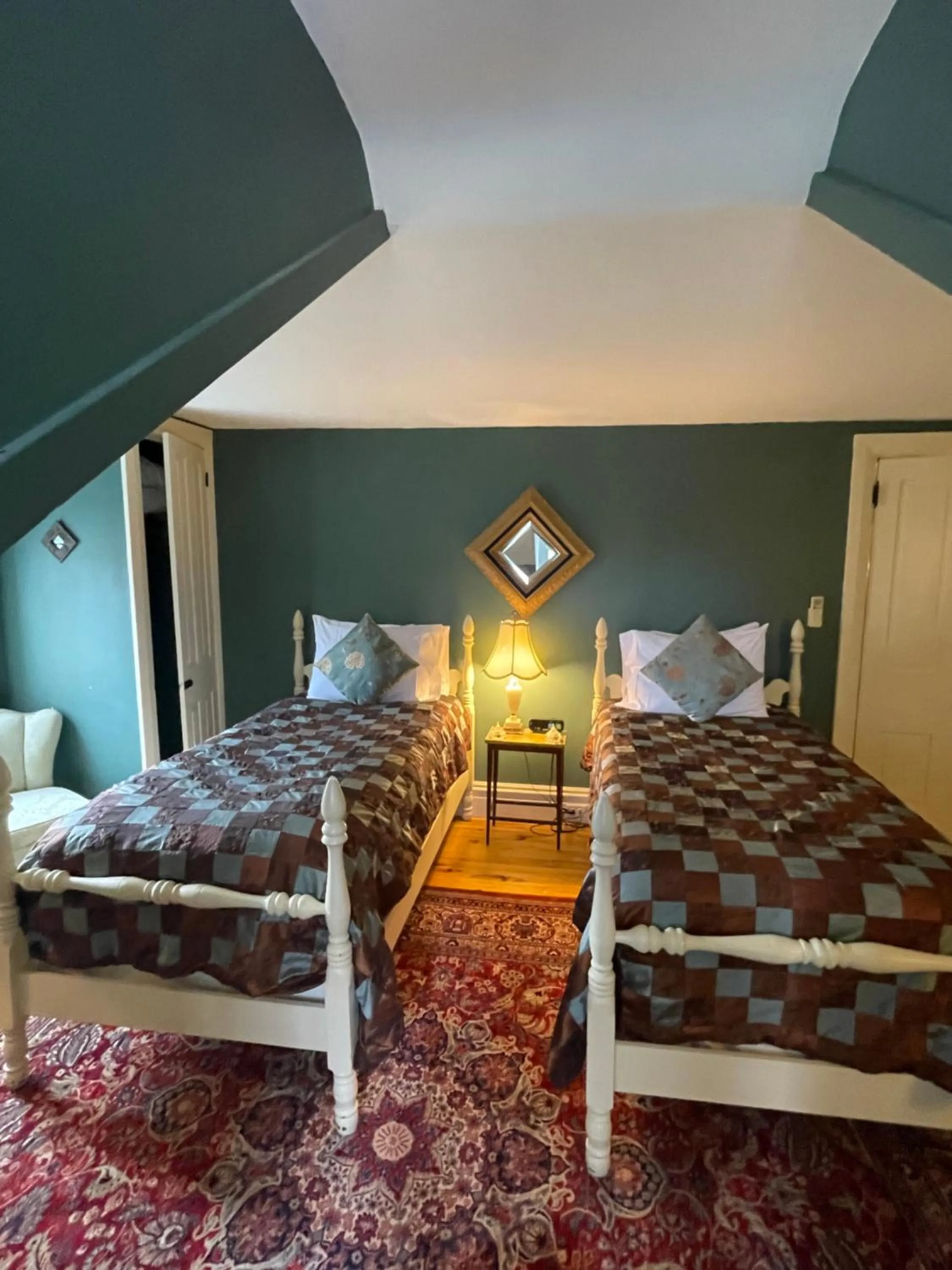 Bed in Hollinger House