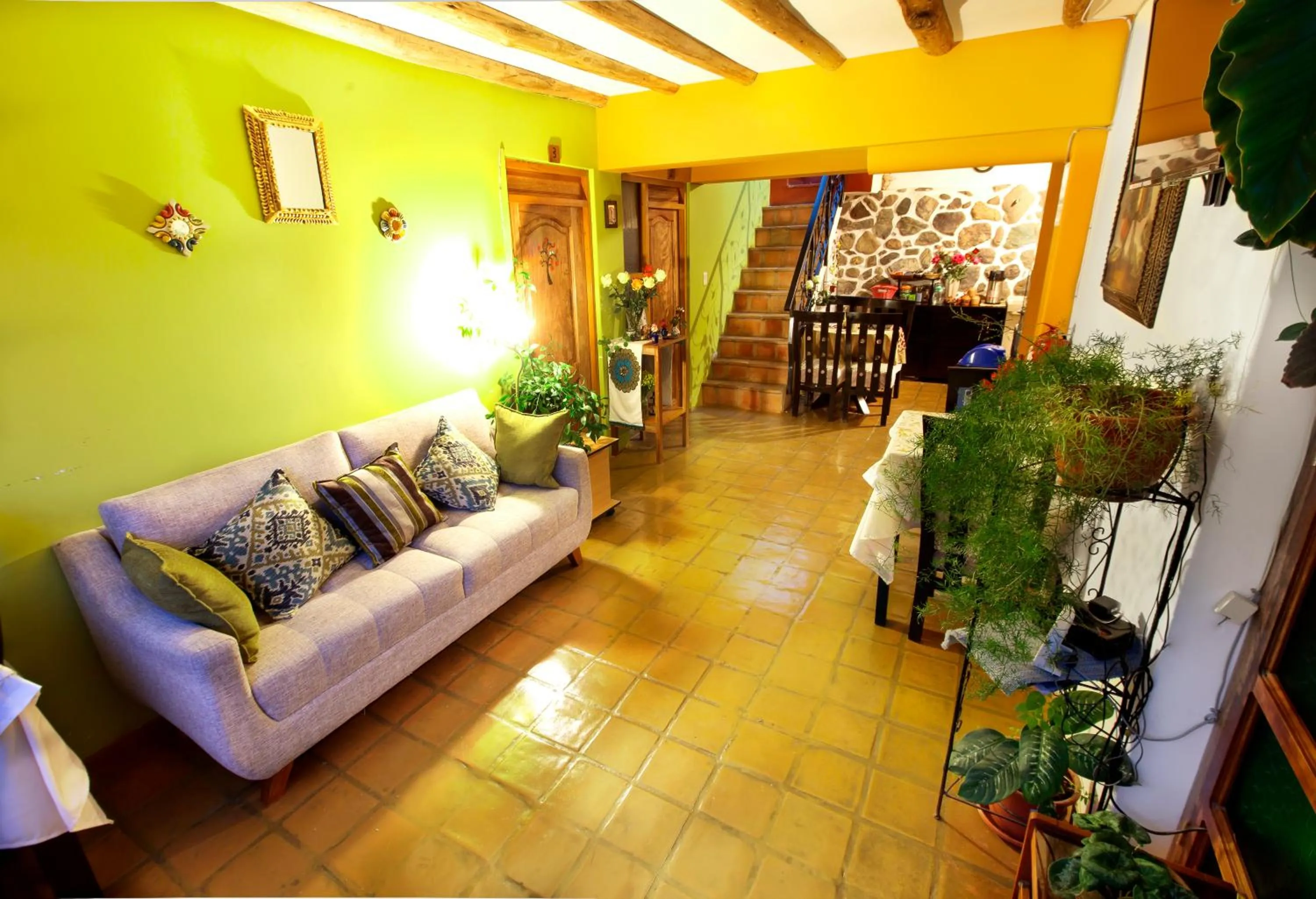 Seating area in Parwa Guest House