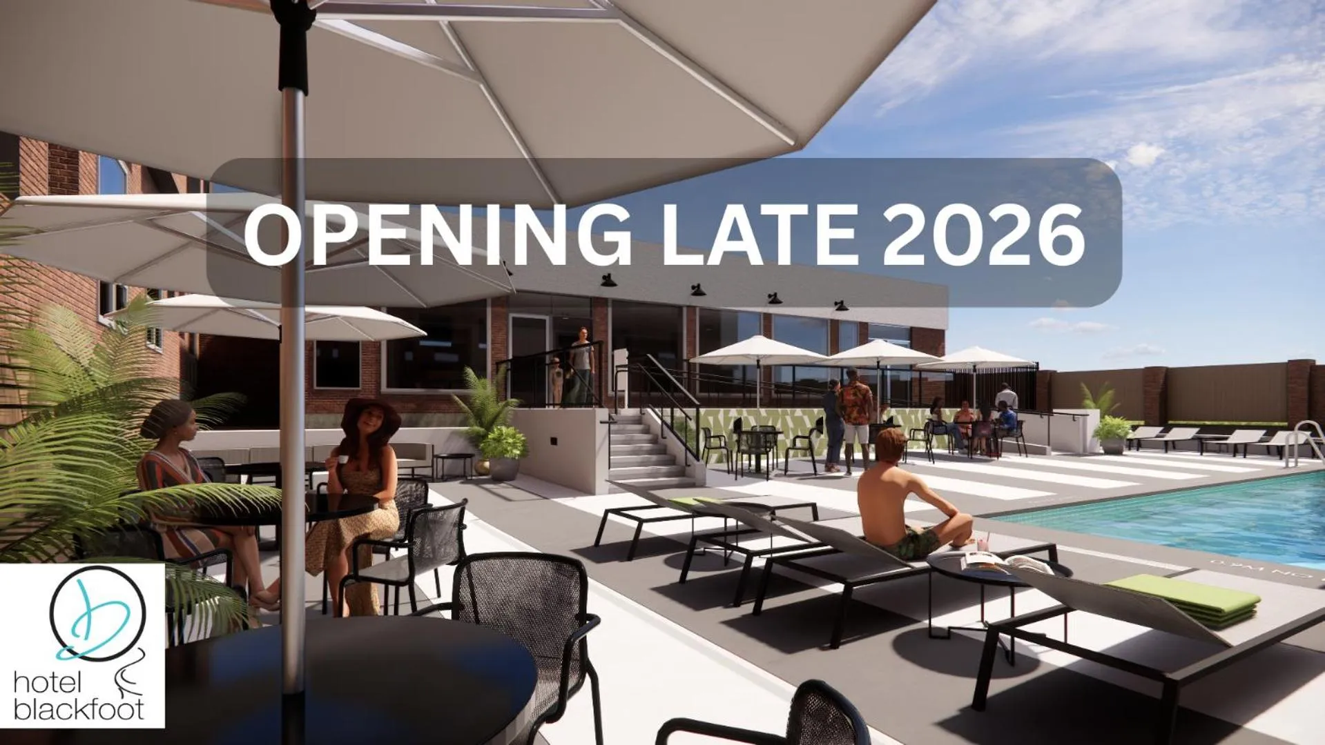 Pool view in Hotel Blackfoot