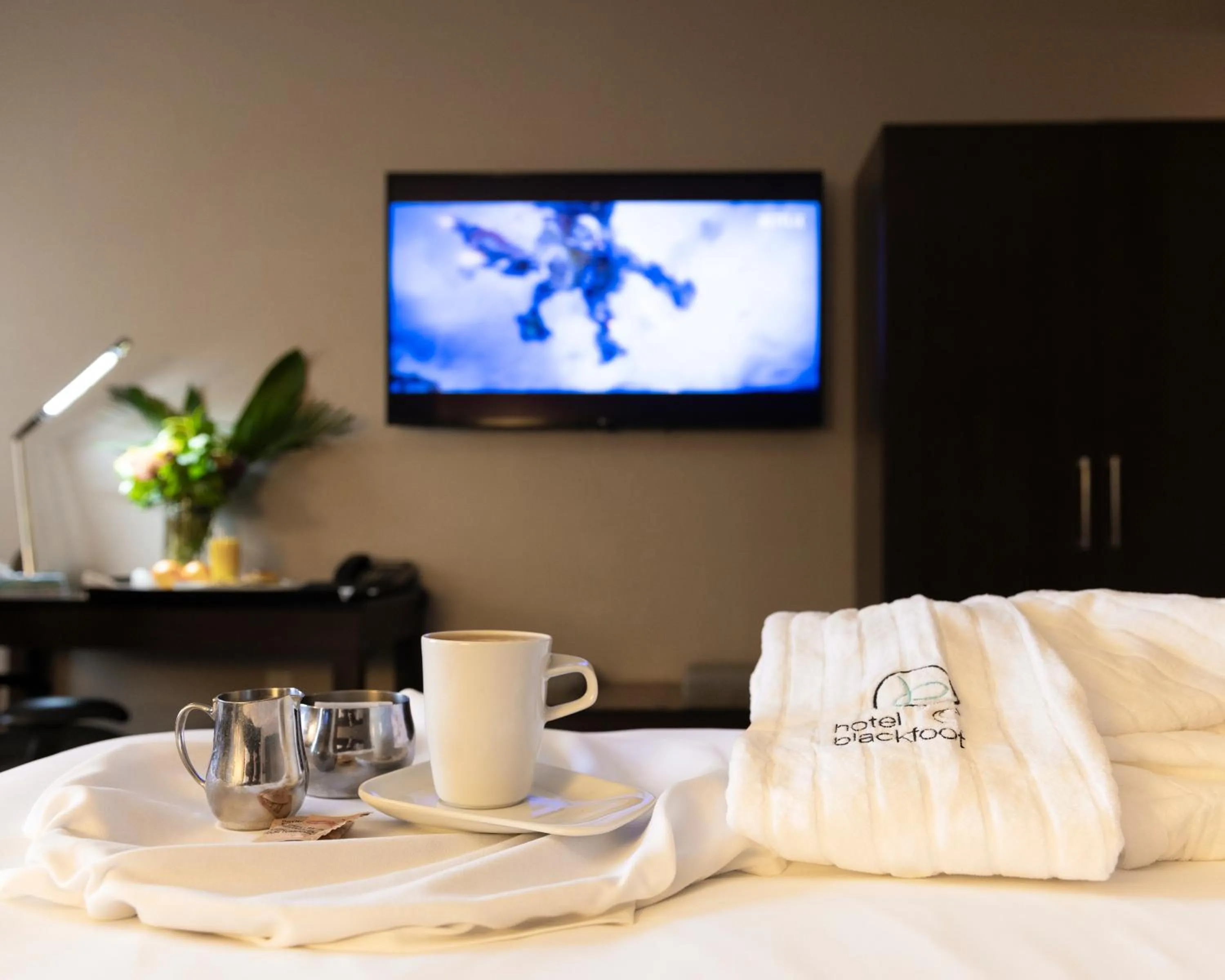 Bed in Hotel Blackfoot