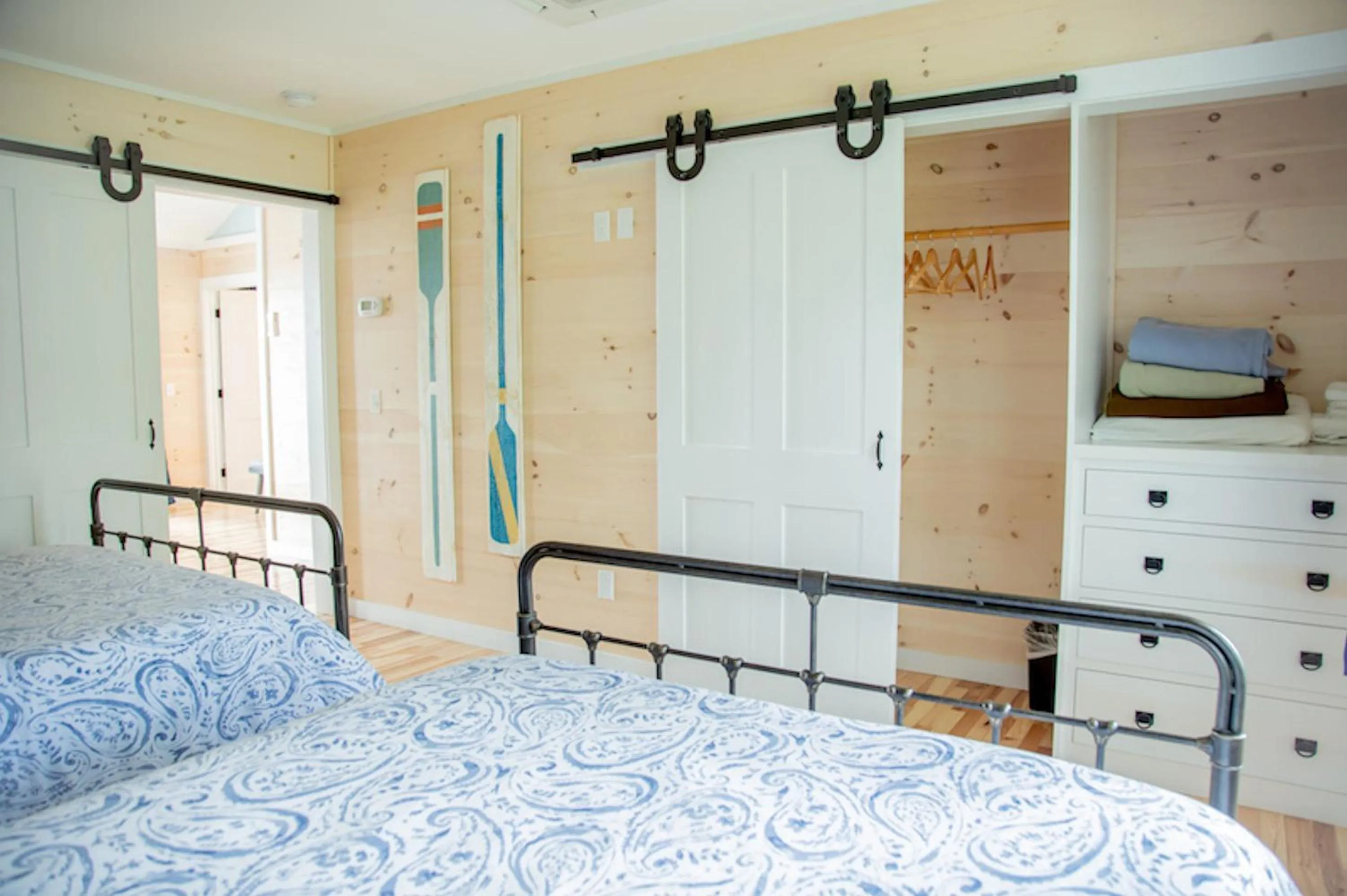 Bed in Linekin Bay Resort